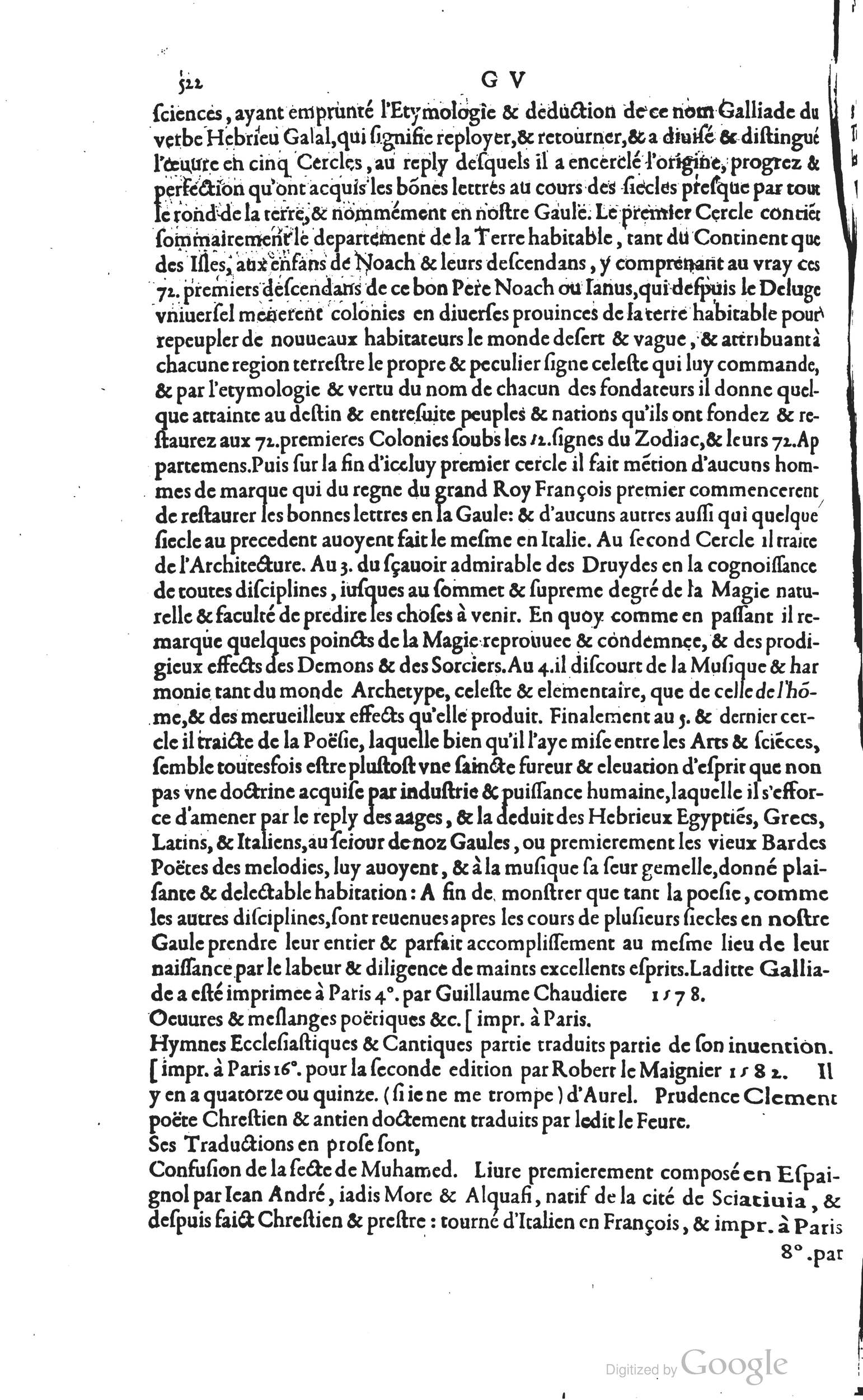 1585 - Barthélemy Honorat - Bibliothèques françaises - BSB Munich