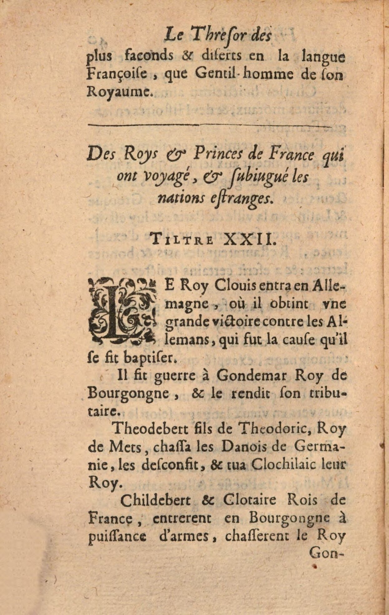 1639 - Jean Corrozet - Trésor des histoires de France - BSB Munich 1639 - Jean Corrozet - Trésor des histoires de France - BSB Munich