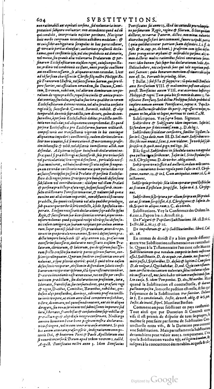1629 - Veuve Nicolas Buon - Trésor du droit français (21754 T. 3) - BM Lyon