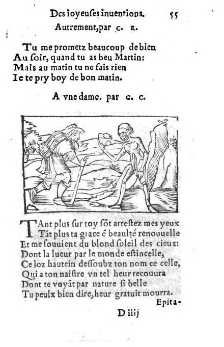 1556c. - Étienne Denise - Trésor des joyeuses inventions du parangon de poésies - ÖNB Vienne