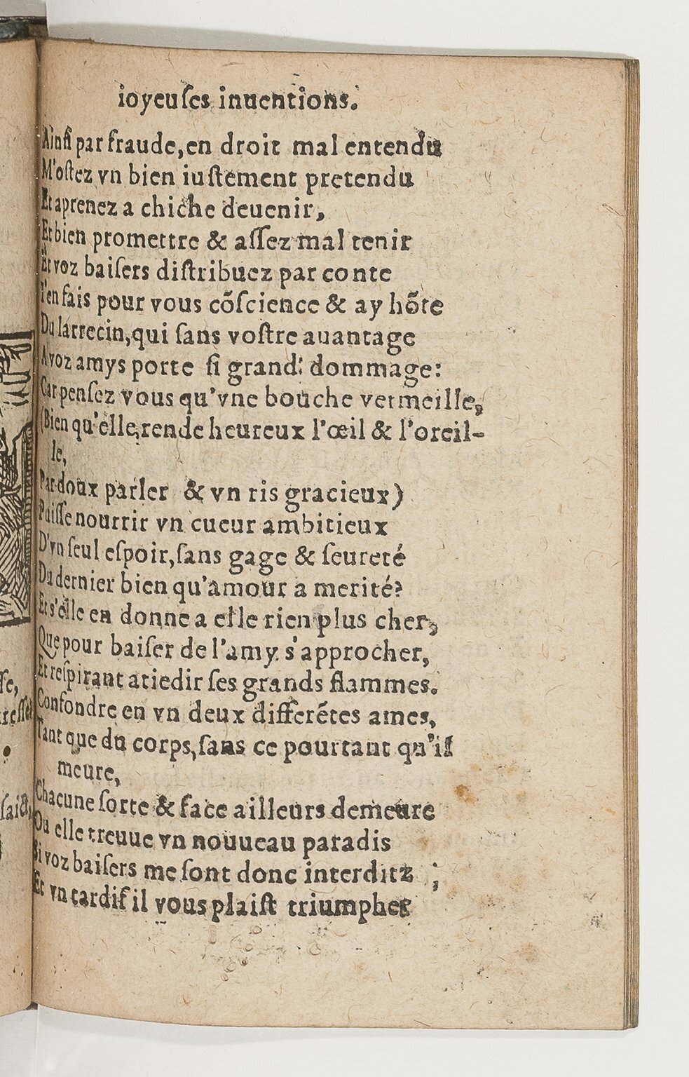 1568c. - Veuve Jean Bonfons - Trésor des joyeuses inventions du parangon de poésies - BnF Arsenal