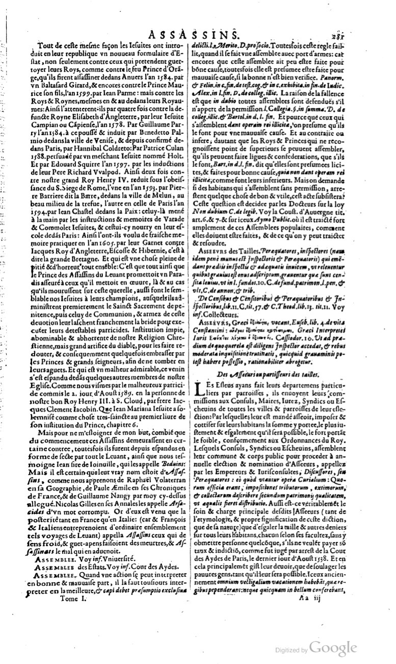 1629 - Veuve Nicolas Buon - Trésor du droit français (21754 T. 1) - BM Lyon