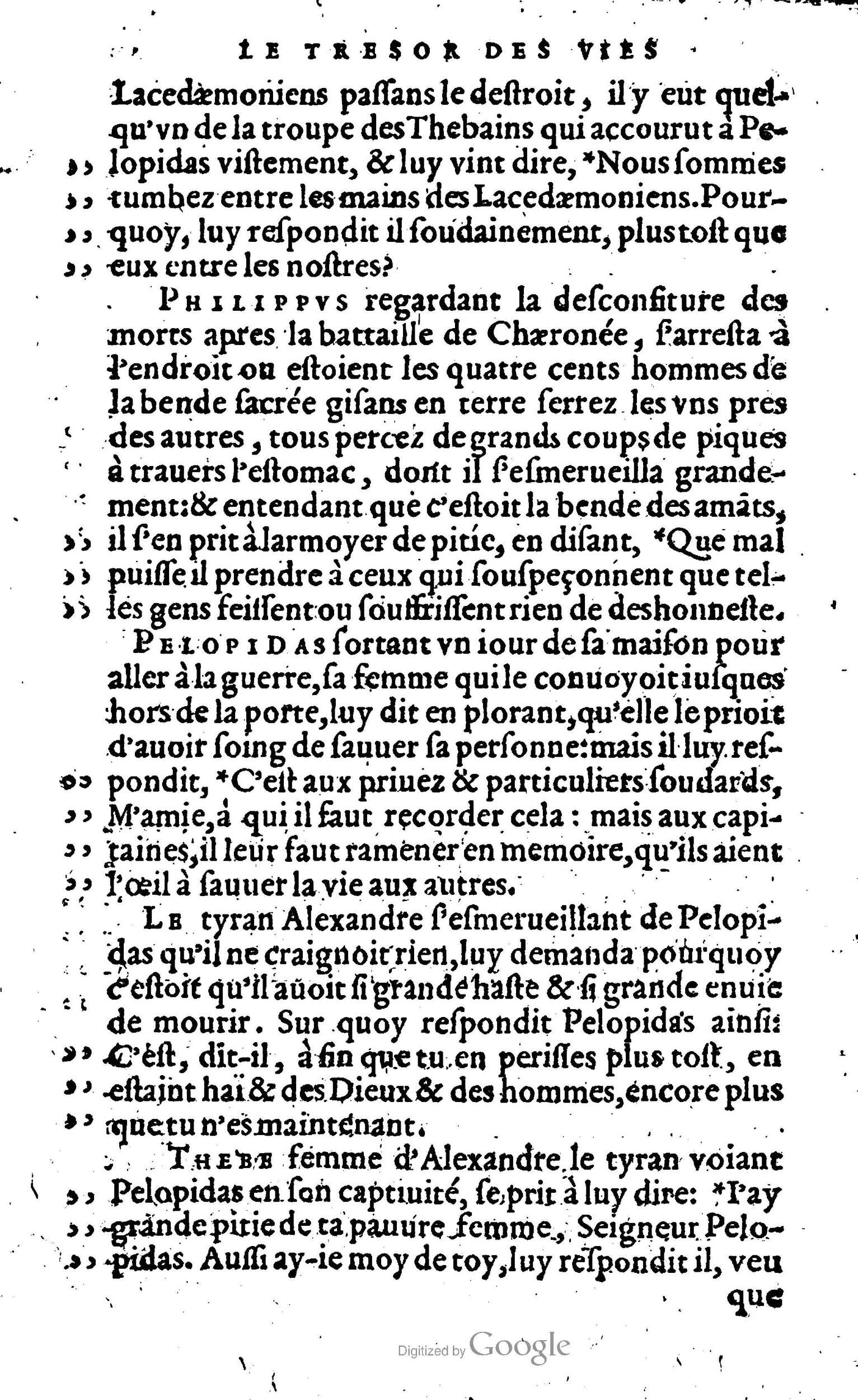 1568 - Willem Silvius - Trésor des vies de Plutarque - Anvers Plantin-Moretus