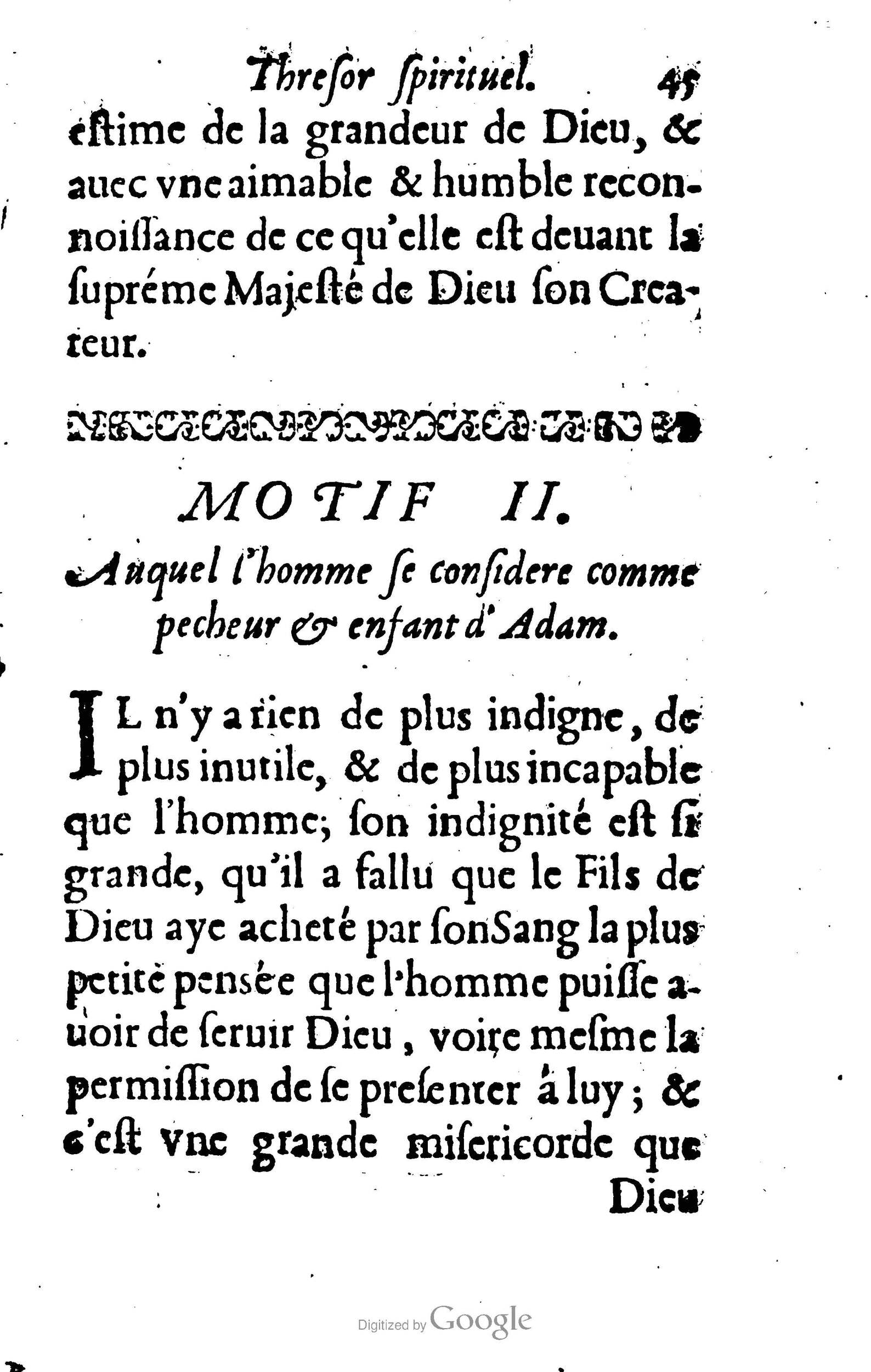 1633 - François Waudré - Trésor spirituel contenant les excellences du christianisme - BM Lyon