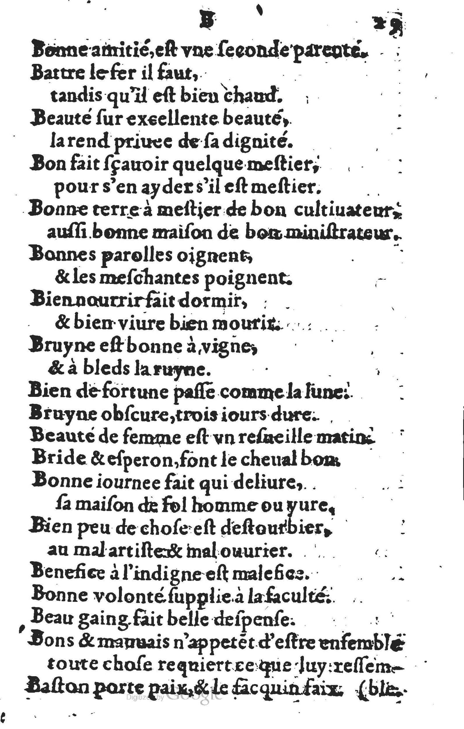 1578 - Nicolas Lescuyer - Trésor des sentences dorées - UGent
