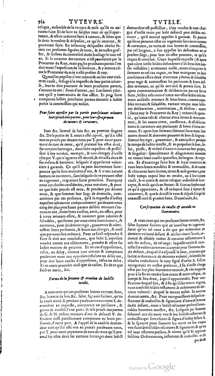 1629 - Veuve Nicolas Buon - Trésor du droit français (21754 T. 3) - BM Lyon