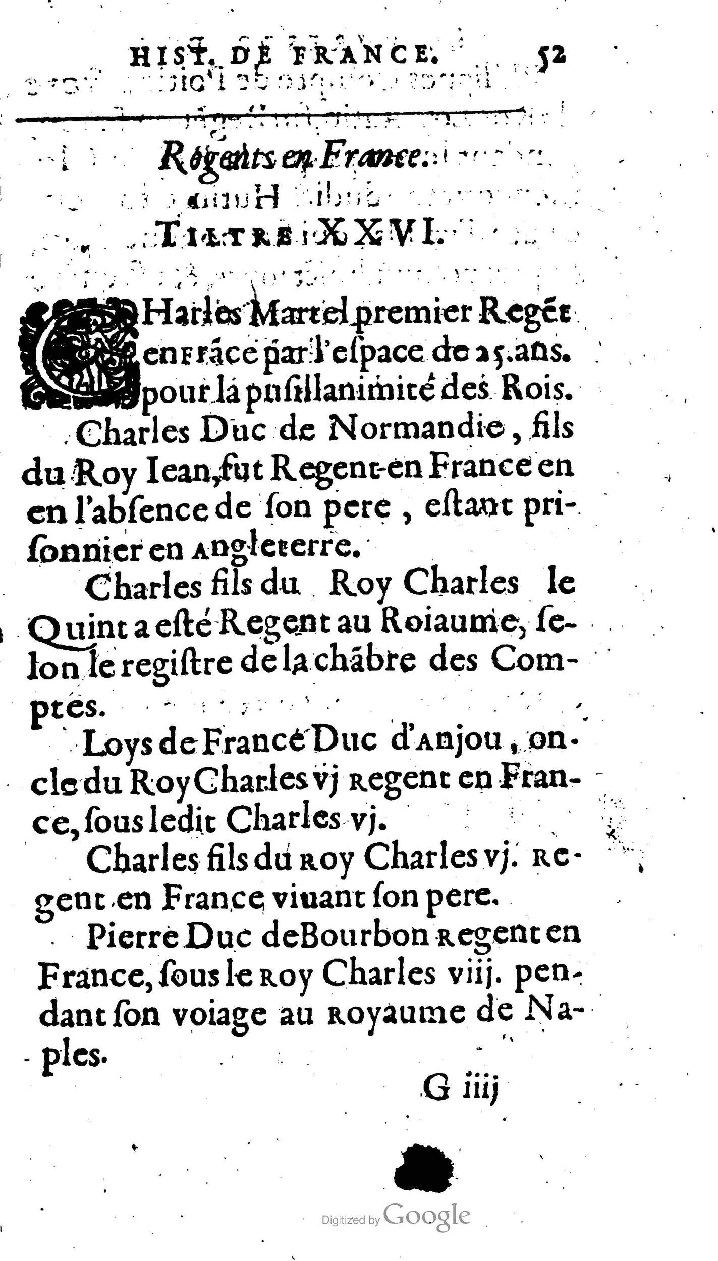 1604 - Galiot Corrozet - Trésor des histoires de France - BNC Florence