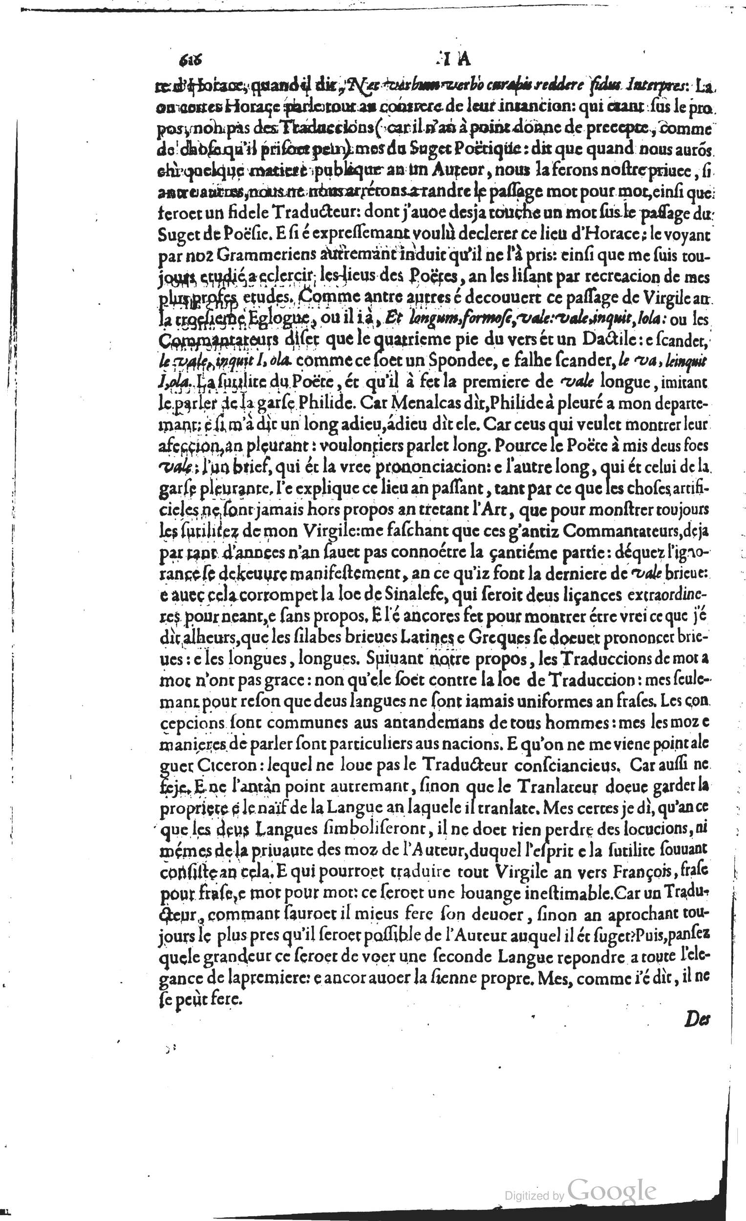 1585 - Barthélemy Honorat - Bibliothèques françaises - BSB Munich