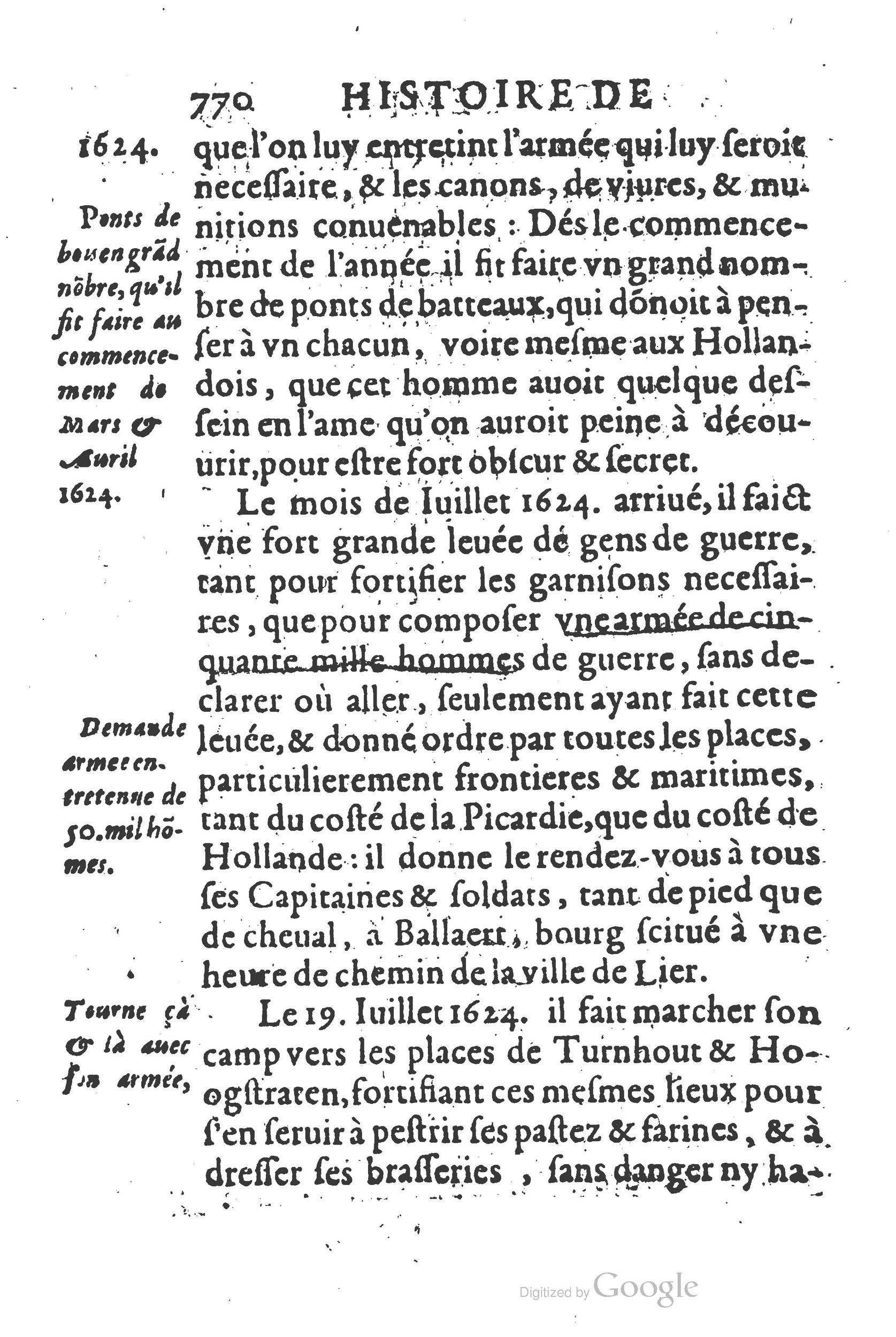 1626 - Joseph Bouillerot - Trésor de l’histoire générale de notre temps - BSB Munich