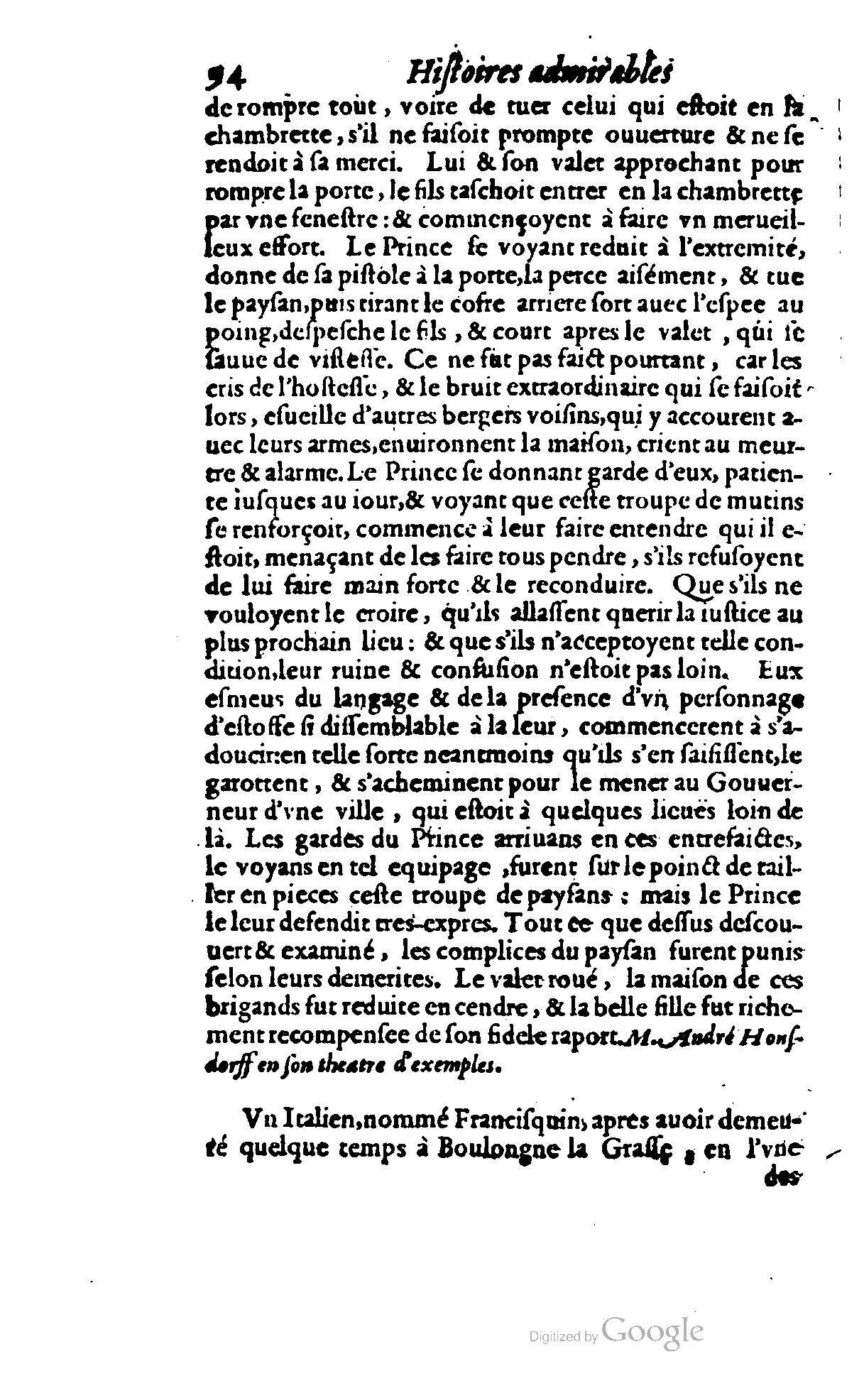1620 - Samuel Crespin - Trésor d’histoires admirables et mémorables - BCU Lausanne