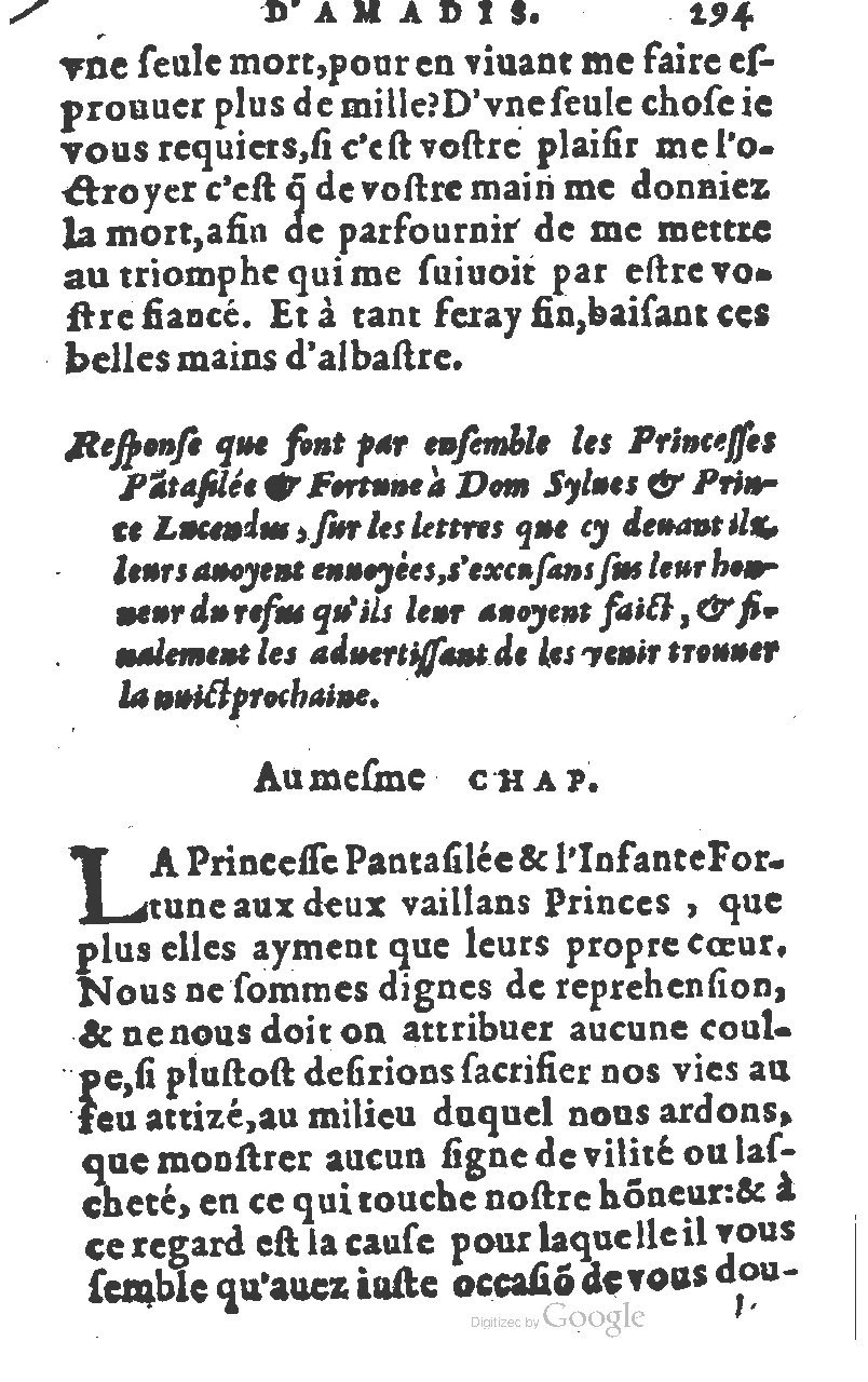 1582 - Jean Huguetan - Trésor des Amadis T. 1 - BM Lyon