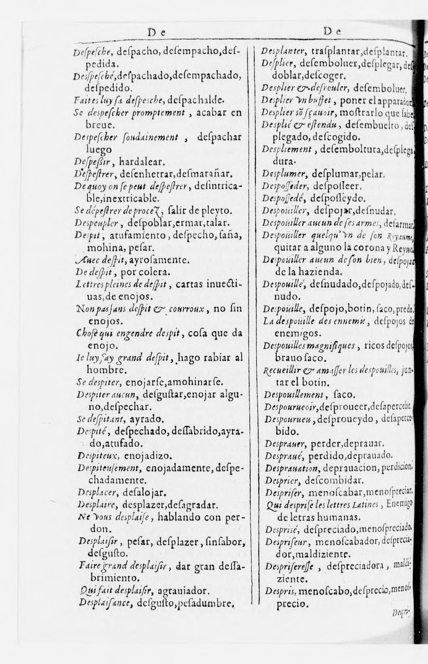 1616 - Veuve Marc Orry - Trésor des deux langues espagnole et française (Seconde partie) - BnF 1616 - Veuve Marc Orry - Trésor des deux langues espagnole et française (Seconde partie) - BnF