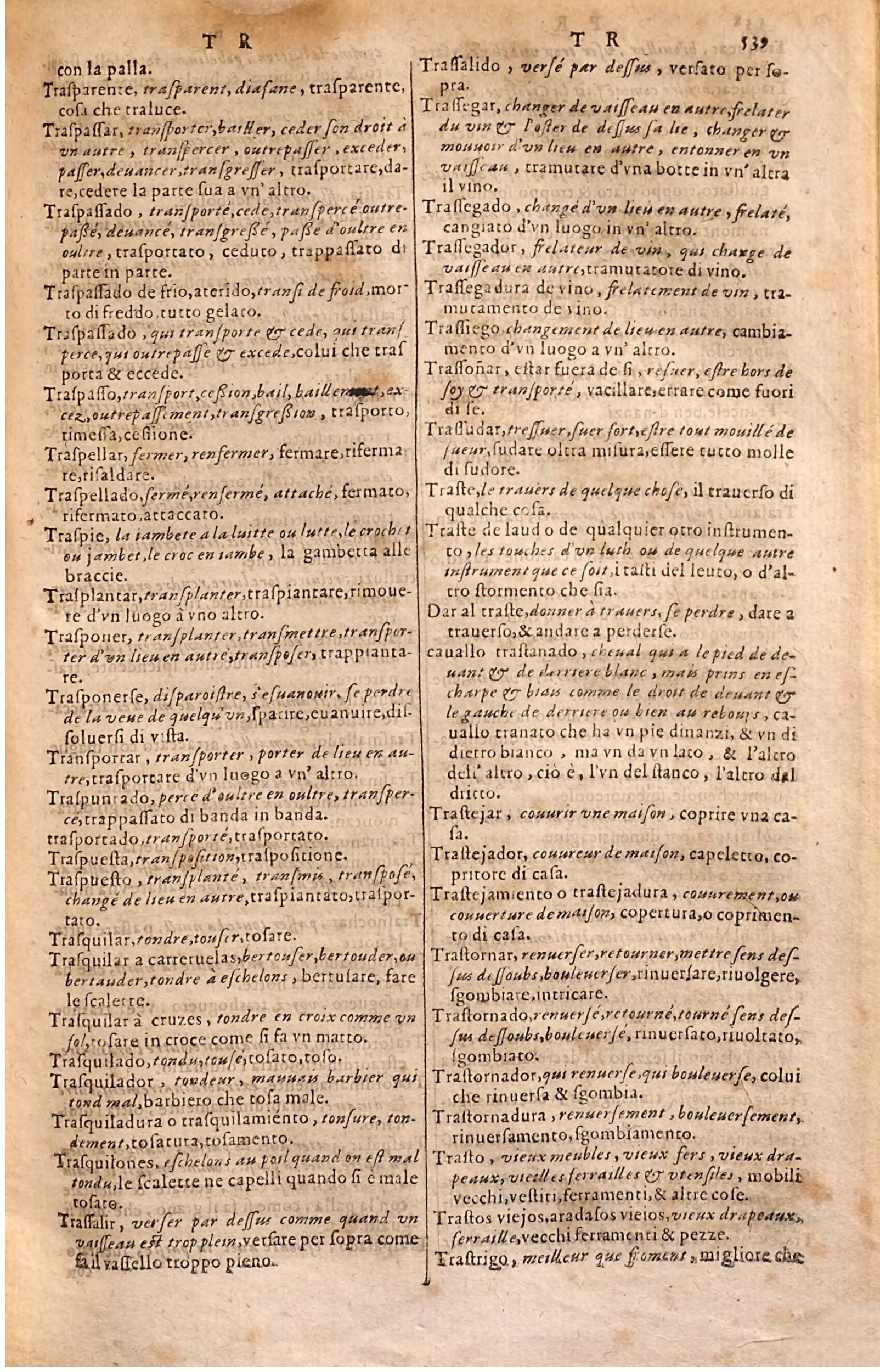 1627 - Jacques Crespin - Trésor des trois langues - Regensburg