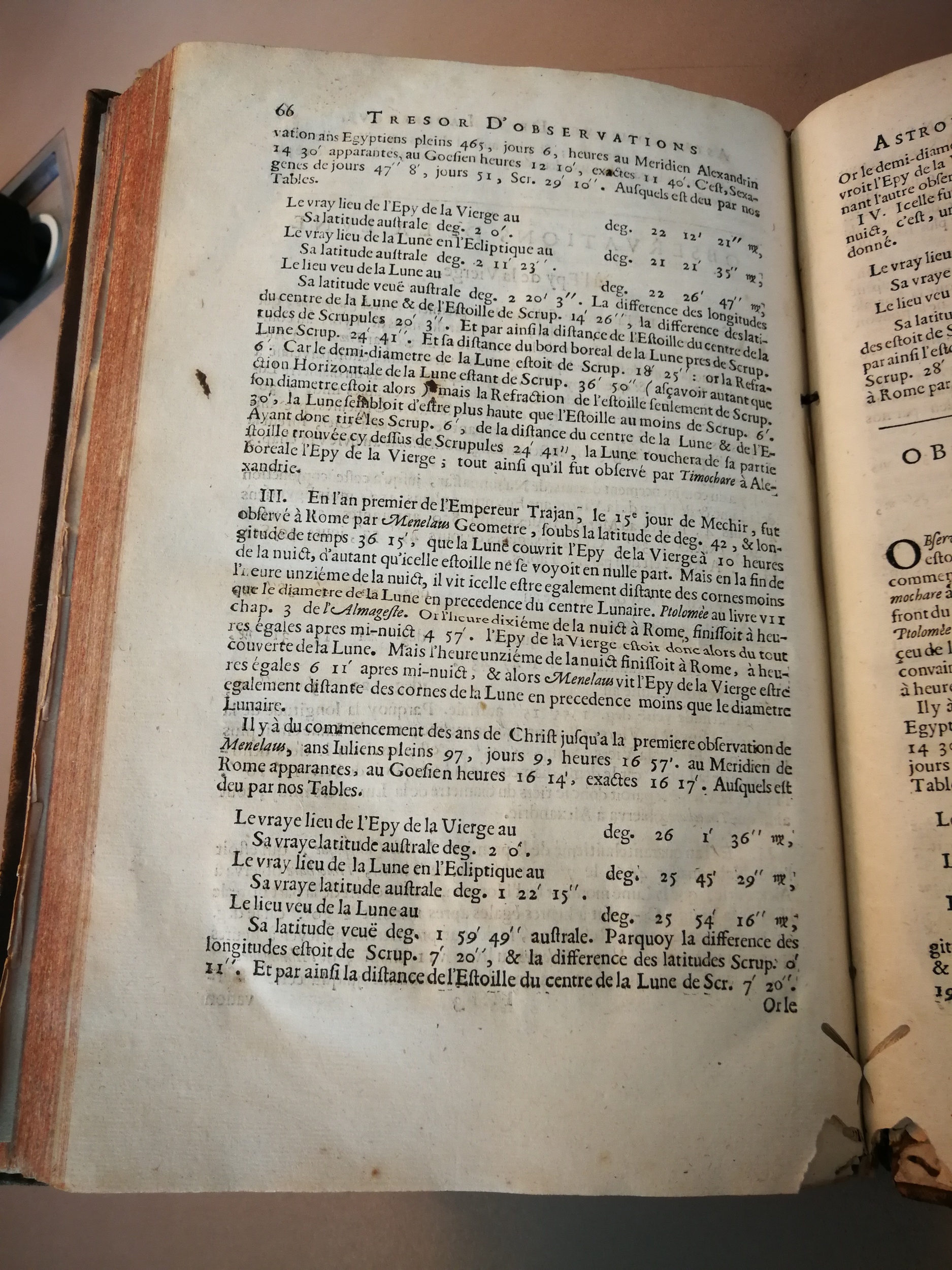 1633 - Zacharie Roman - Trésor d’observations astronomiques - BM Marseille