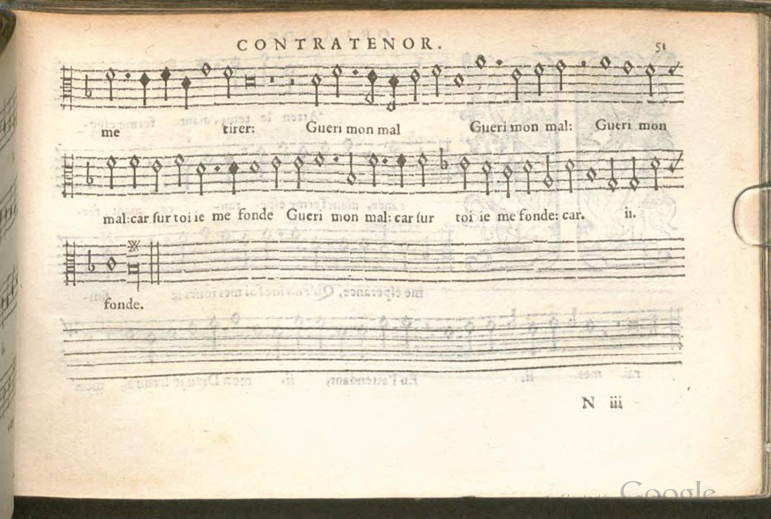 1576 - [Pierre de Saint-André] - Trésor de musique d’Orlande de Lassus Contratenor - BSB Munich