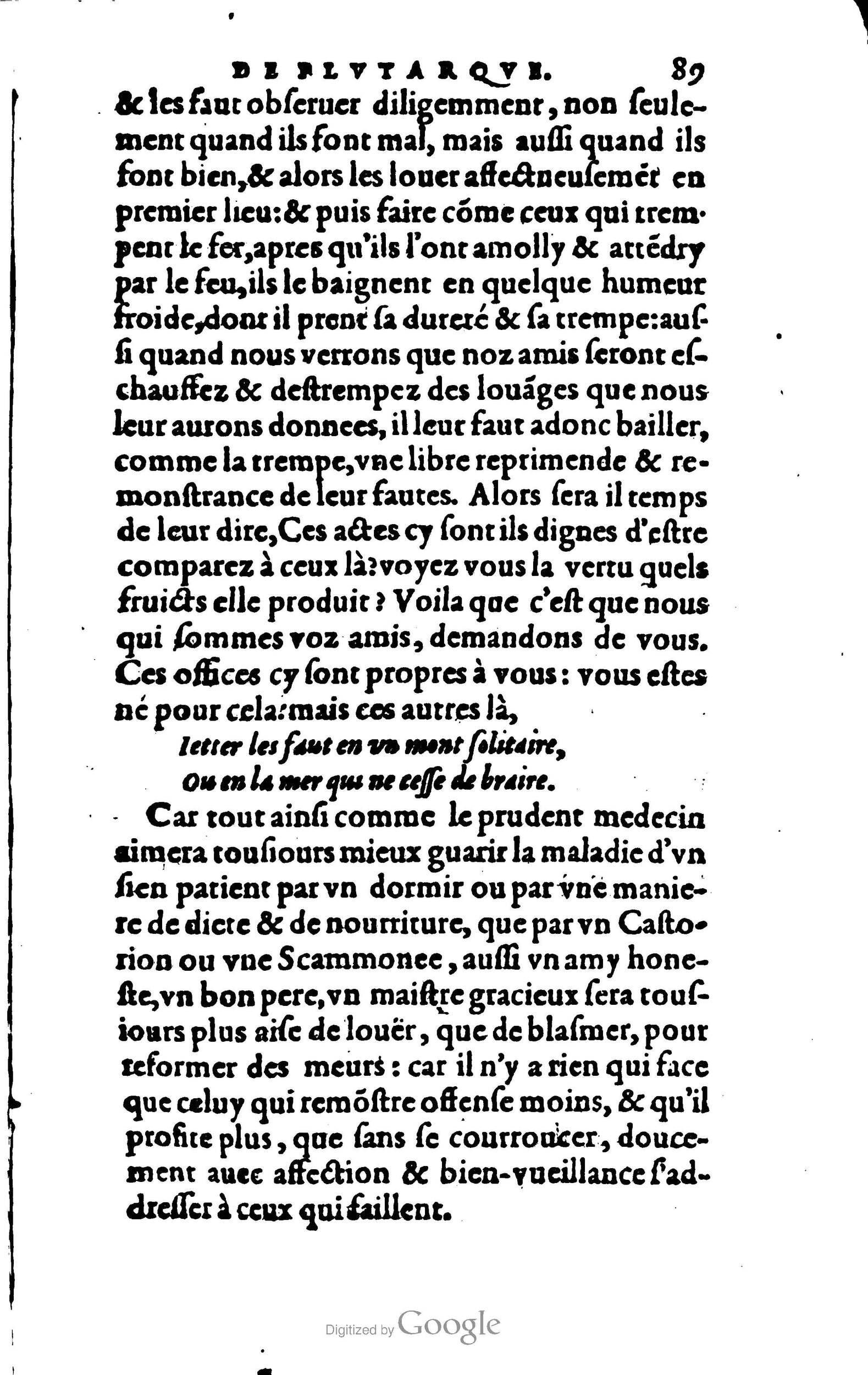 1578 - Jean Poupy - Trésor des morales de Plutarque - BSB Munich