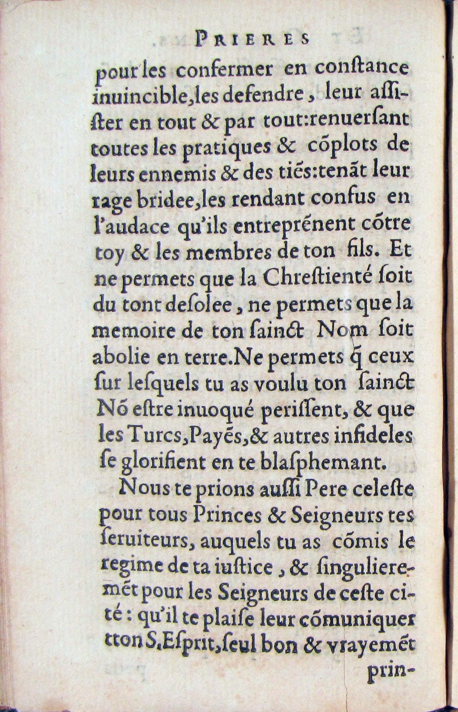 1572 - Antoine Certia - Trésor des prières, oraisons et instructions chrétiennes - Nîmes