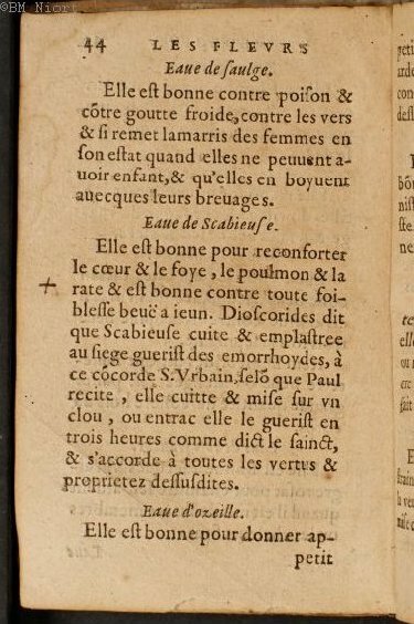 1586 - Benoît Rigaud - Trésor des fleurs et secrets de médecine - Université Paris Cité
