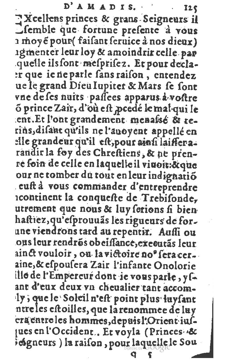1582 - Jean Huguetan - Trésor des Amadis T. 1 - BM Lyon
