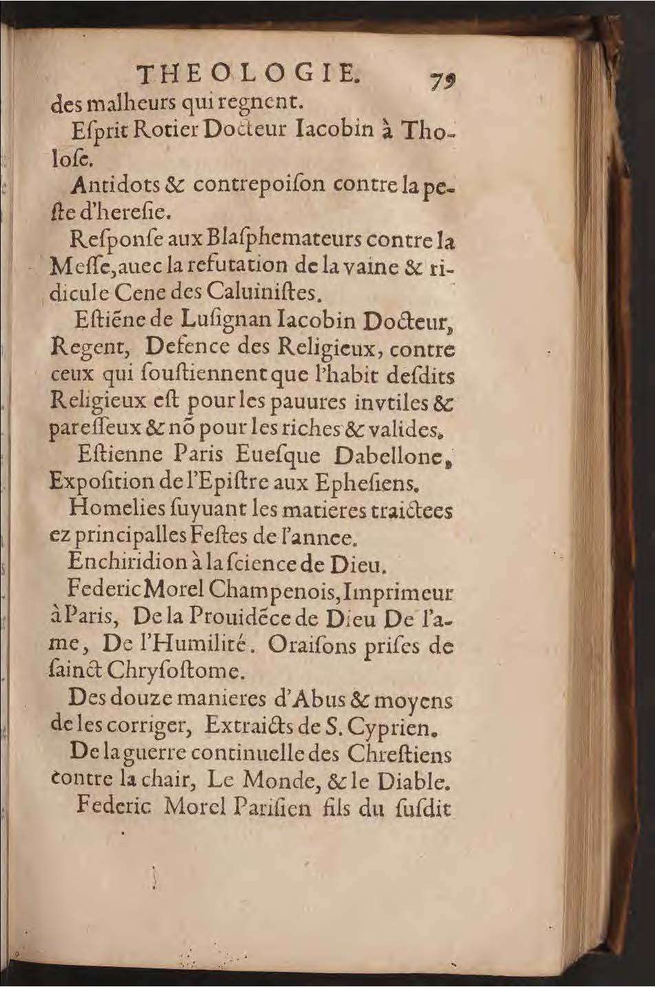 1602 - François Jacquin - Trésor des bons esprits français - BnF Arsenal