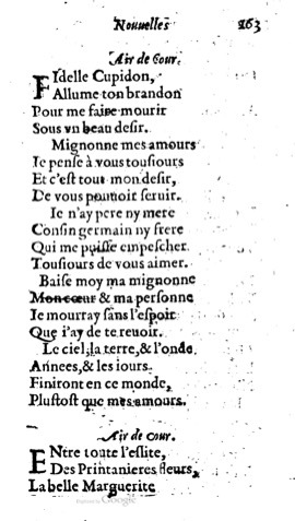 1623 - Jacques Cailloüé - Trésor ou recueil des chansons amoureuses - British Library
