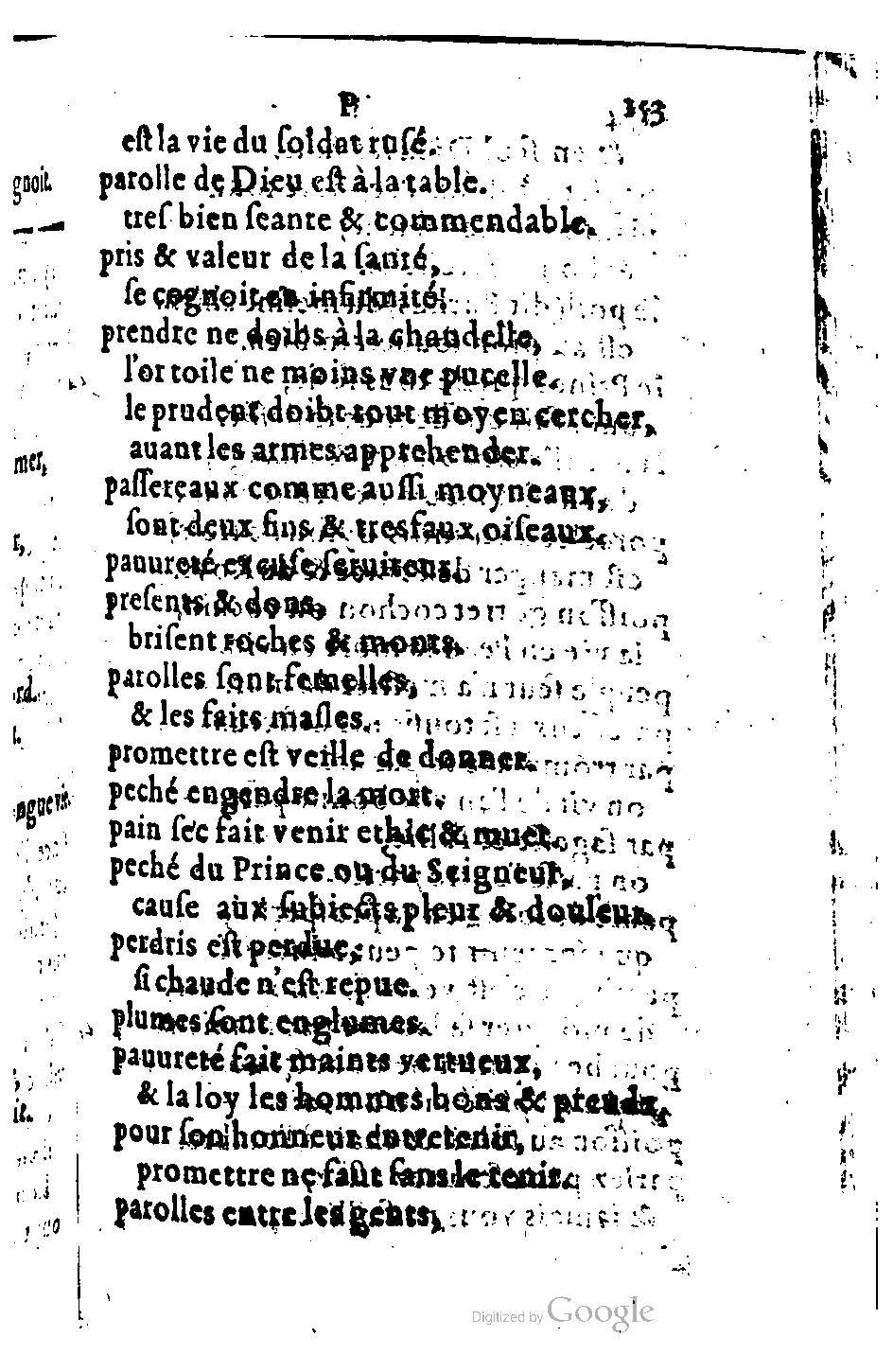 1582 - Nicolas Bonfons - Trésor des sentences dorées - BM Lyon