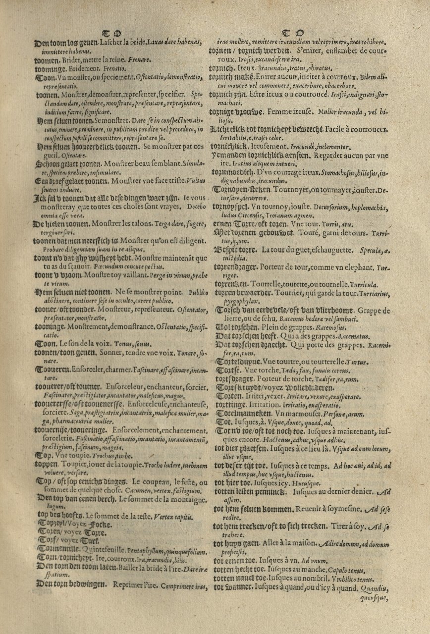 1573 - Christophe Plantin - Trésor du langage bas-allemand - Greifswald 1573 - Christophe Plantin - Trésor du langage bas-allemand - Greifswald