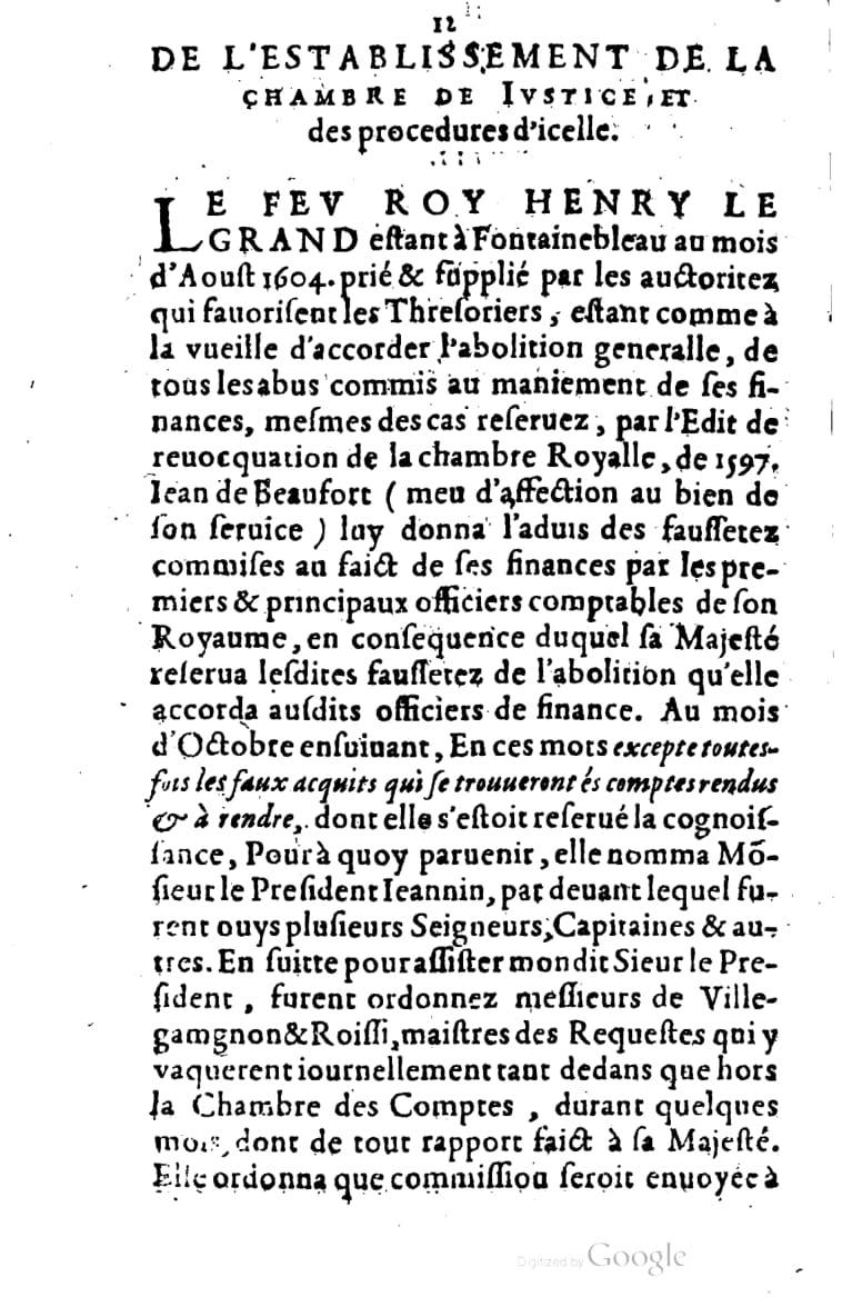 1615 - s.n. 2 - Trésor des trésors de France - BM Lyon