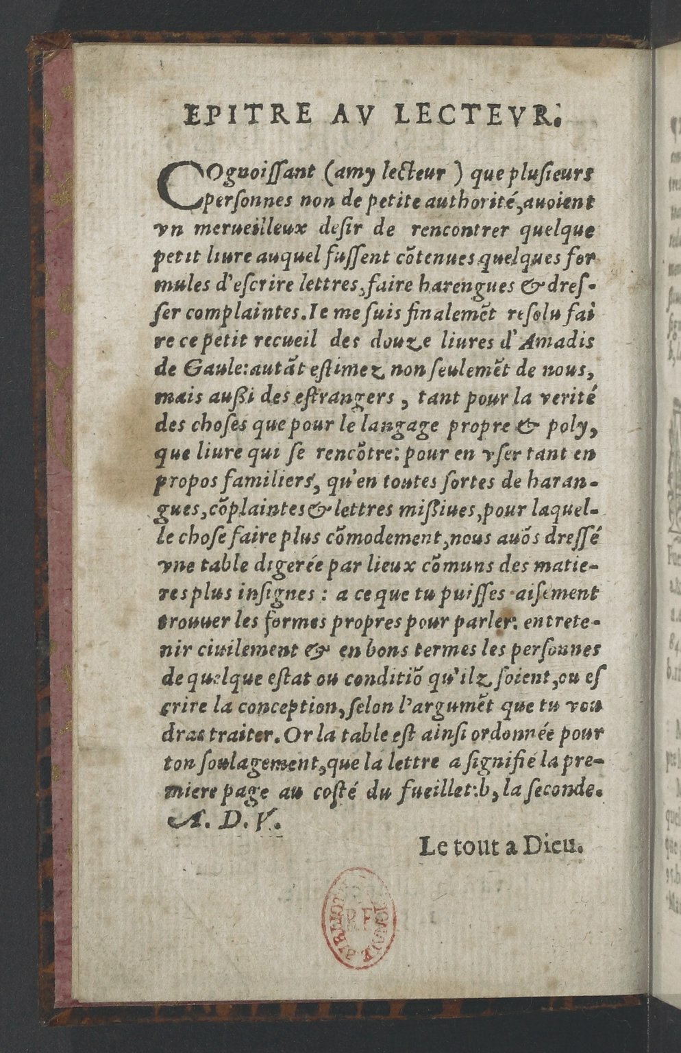 1564 - Vincent Norment et Jeanne Bruneau - Trésor des Amadis - BnF