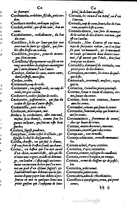1621 - Adrian Tiffaine - Trésor des deux langues espagnole et française - BM Lyon