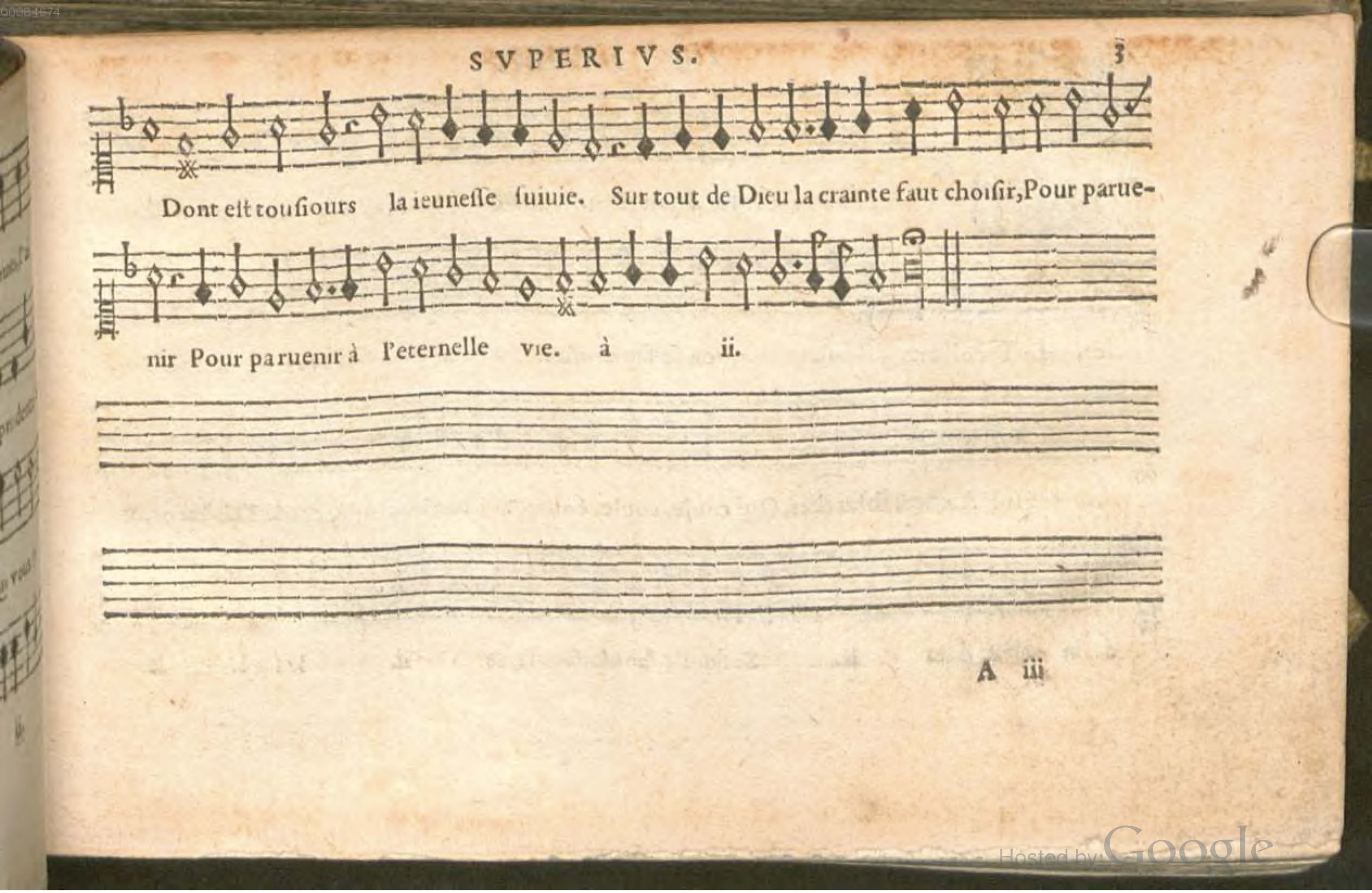 1576 - [Pierre de Saint-André] - Trésor de musique d’Orlande de Lassus Superius - BSB Munich