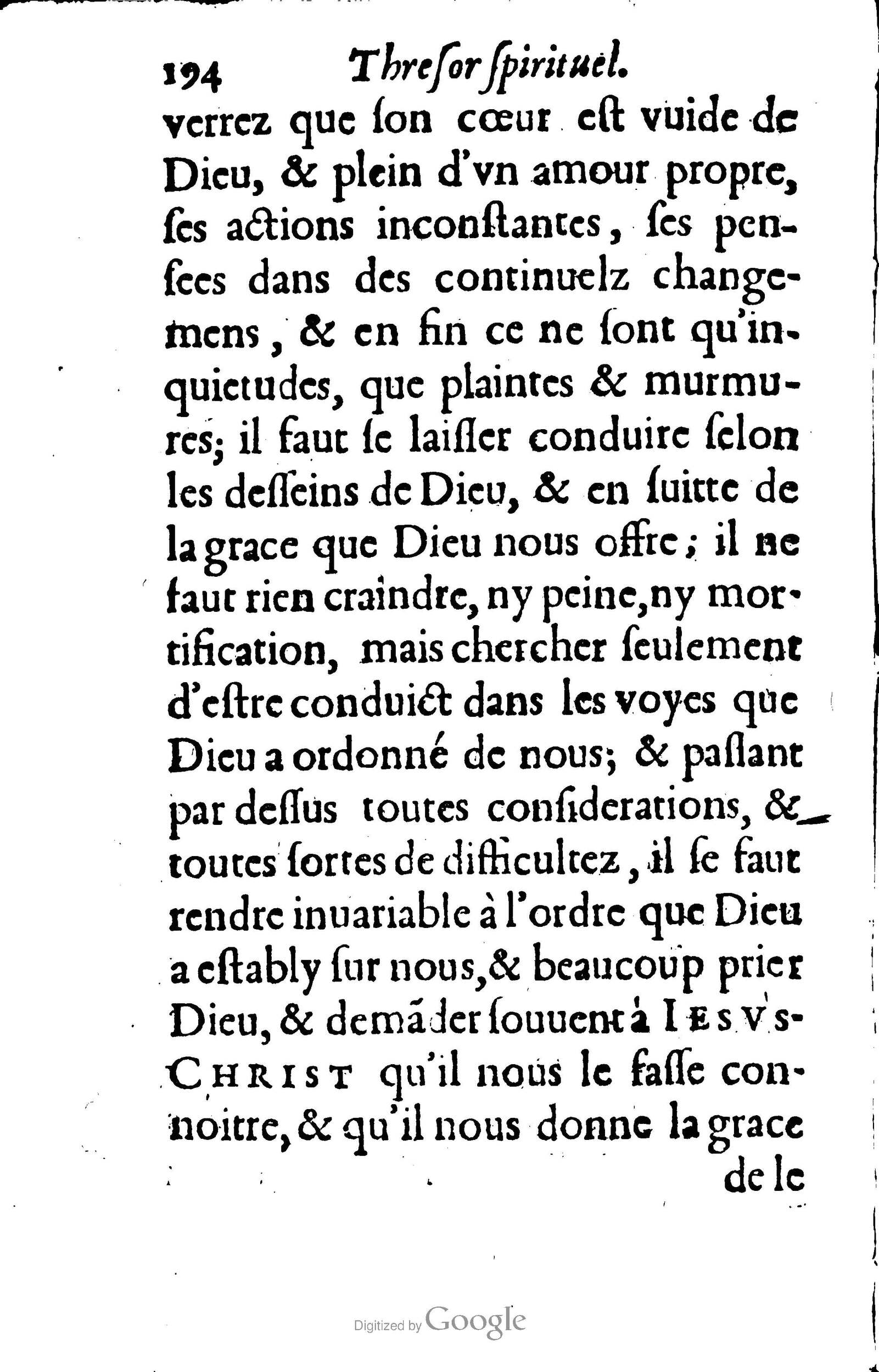 1633 - François Waudré - Trésor spirituel contenant les excellences du christianisme - BM Lyon