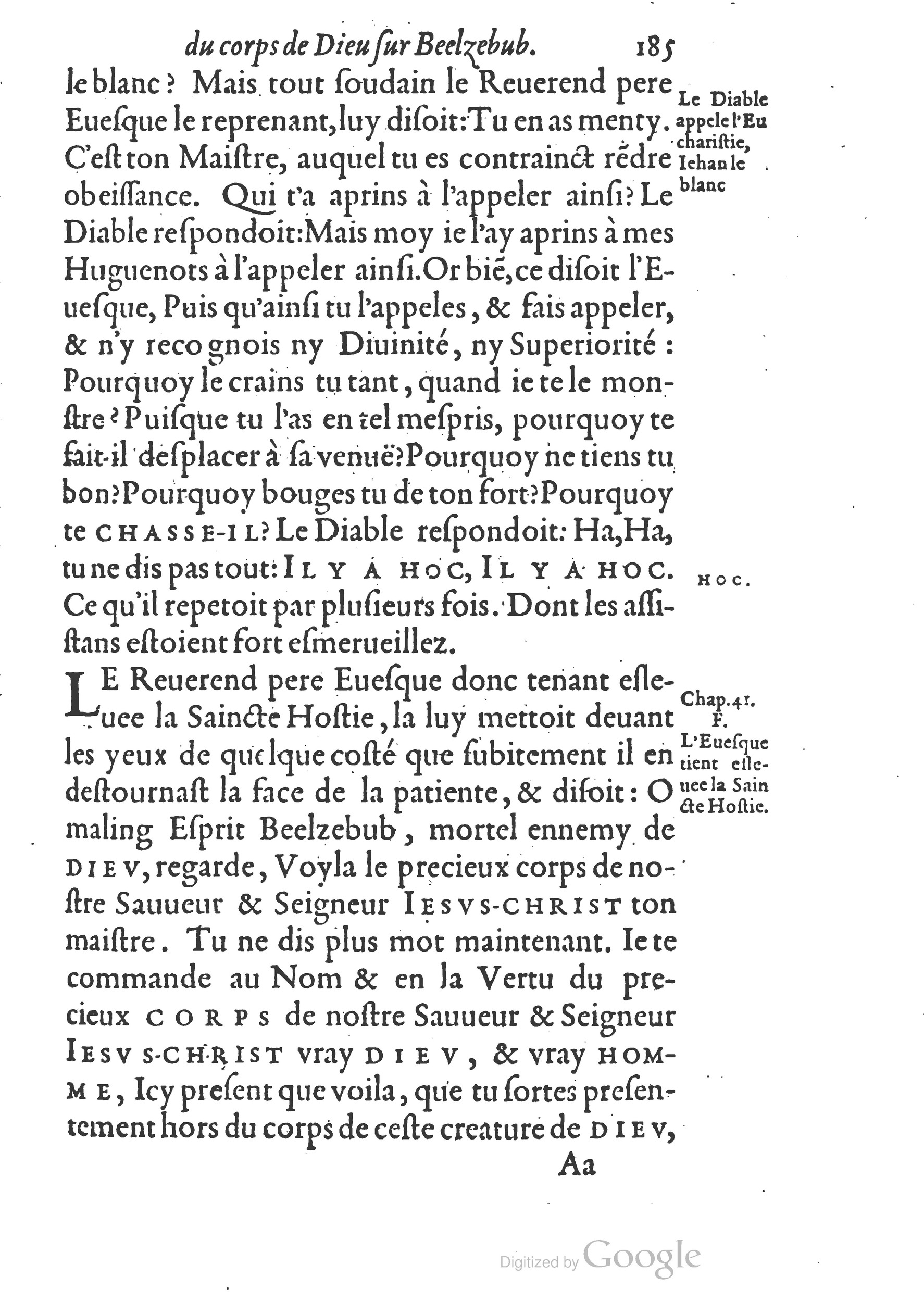 1578 - Nicolas Chesneau - Trésor et entière histoire de la triomphante victoire du corps de Dieu sur l’esprit malin - British Library 1578 - Nicolas Chesneau - Trésor et entière histoire de la triomphante victoire du corps de Dieu sur l’esprit malin - British Library