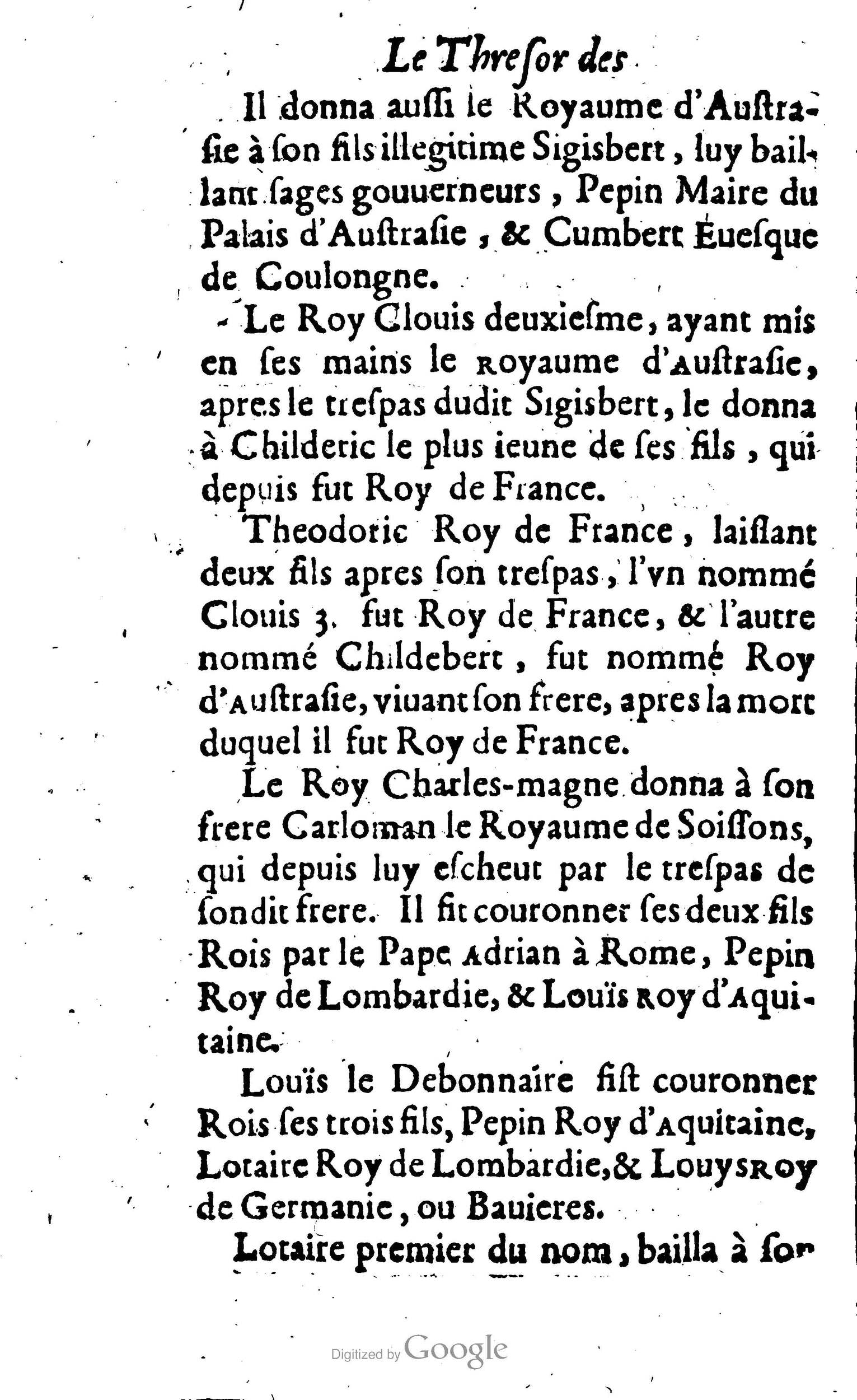 1638 - Jean Corrozet - Trésor des histoires de France - BM Lyon