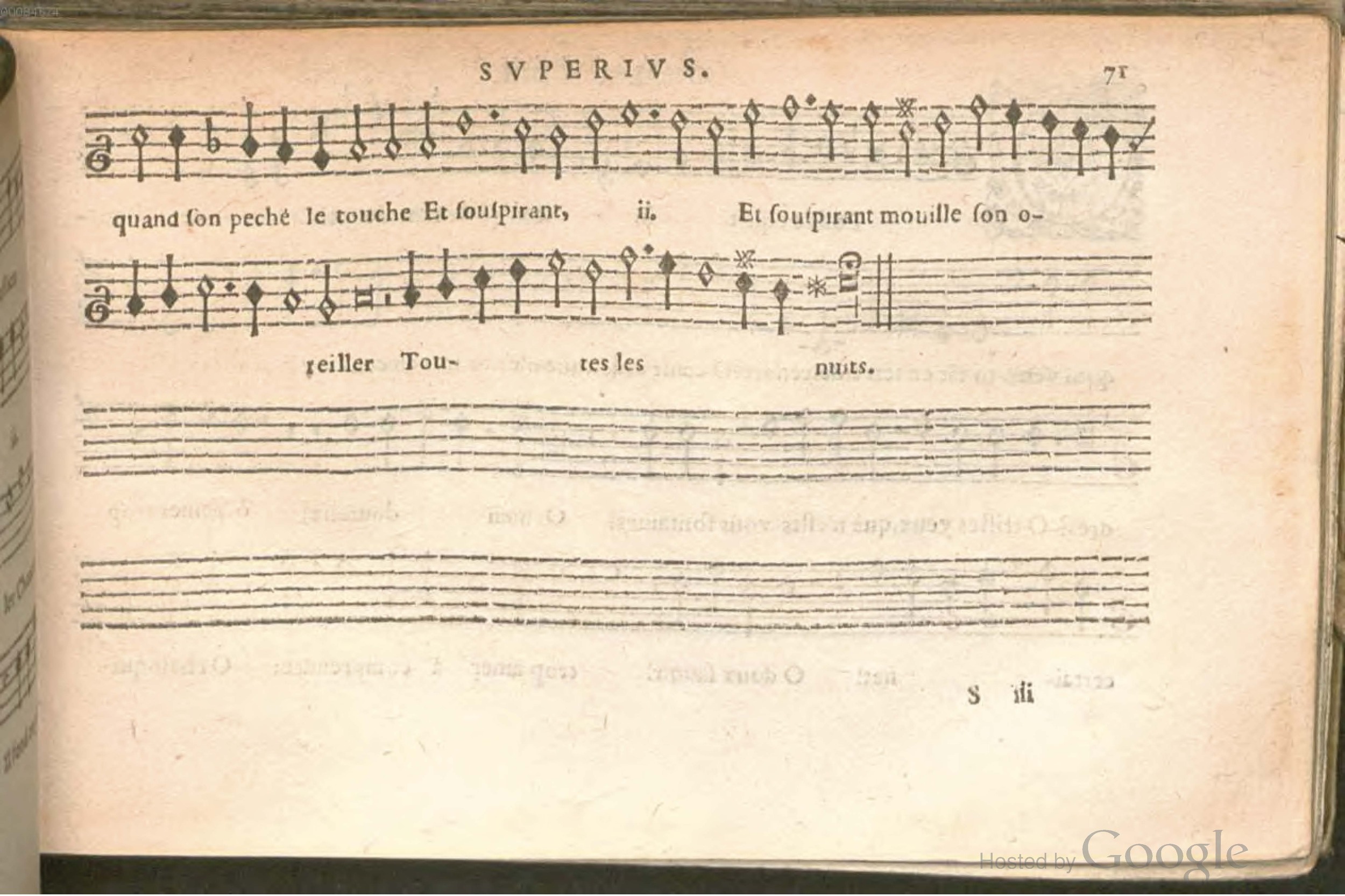 1576 - [Pierre de Saint-André] - Trésor de musique d’Orlande de Lassus Superius - BSB Munich
