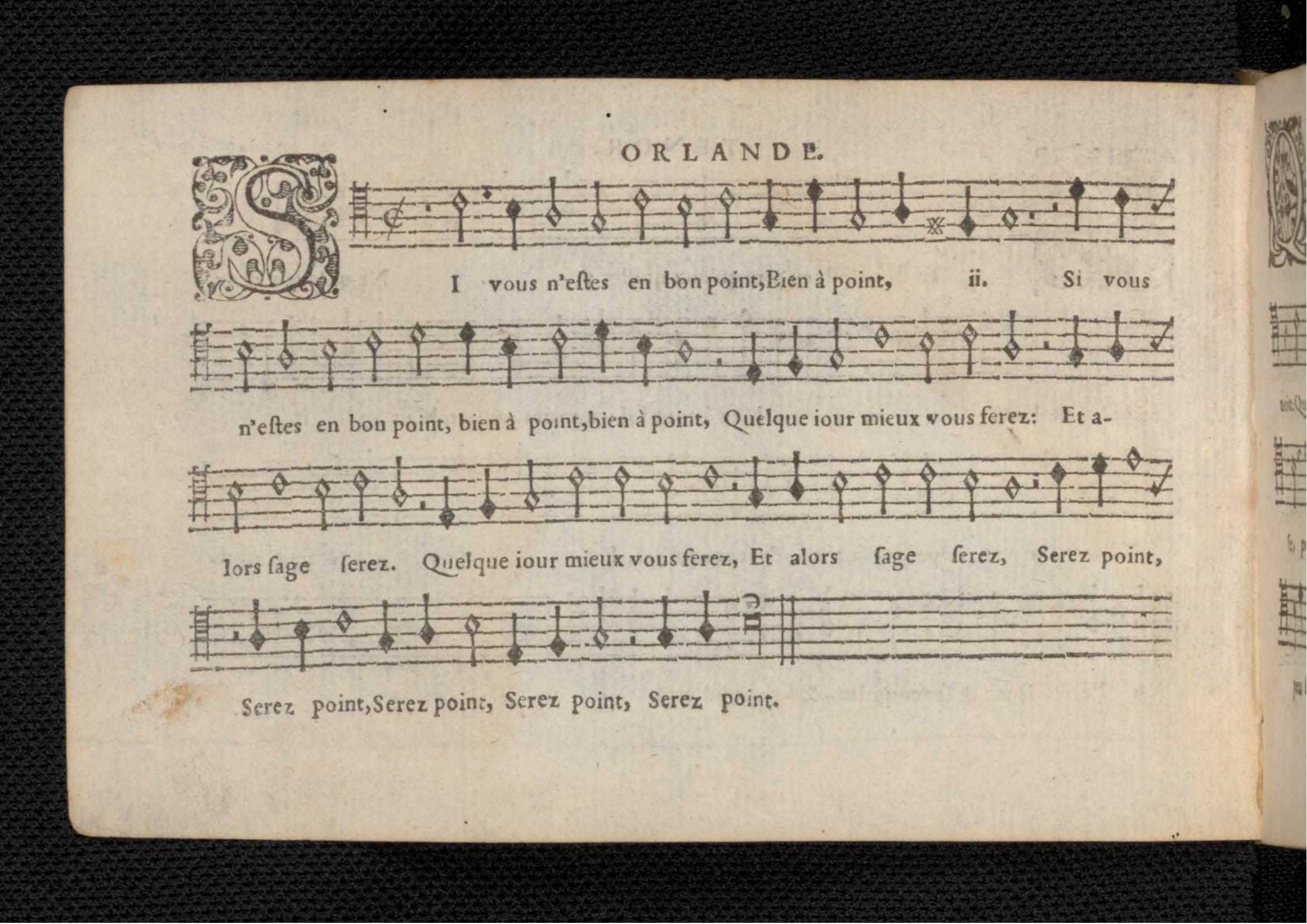 1576 - [Pierre de Saint-André] - Trésor de musique d’Orlande de Lassus Tenor - KBR Bruxelles