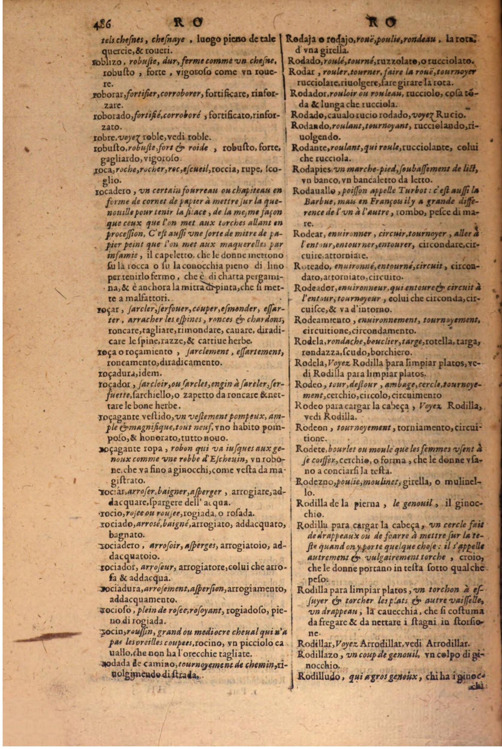 1606 - Samuel Crespin - Thresor des trois langues, francoise, italiene et espagnolle - BSB Munich