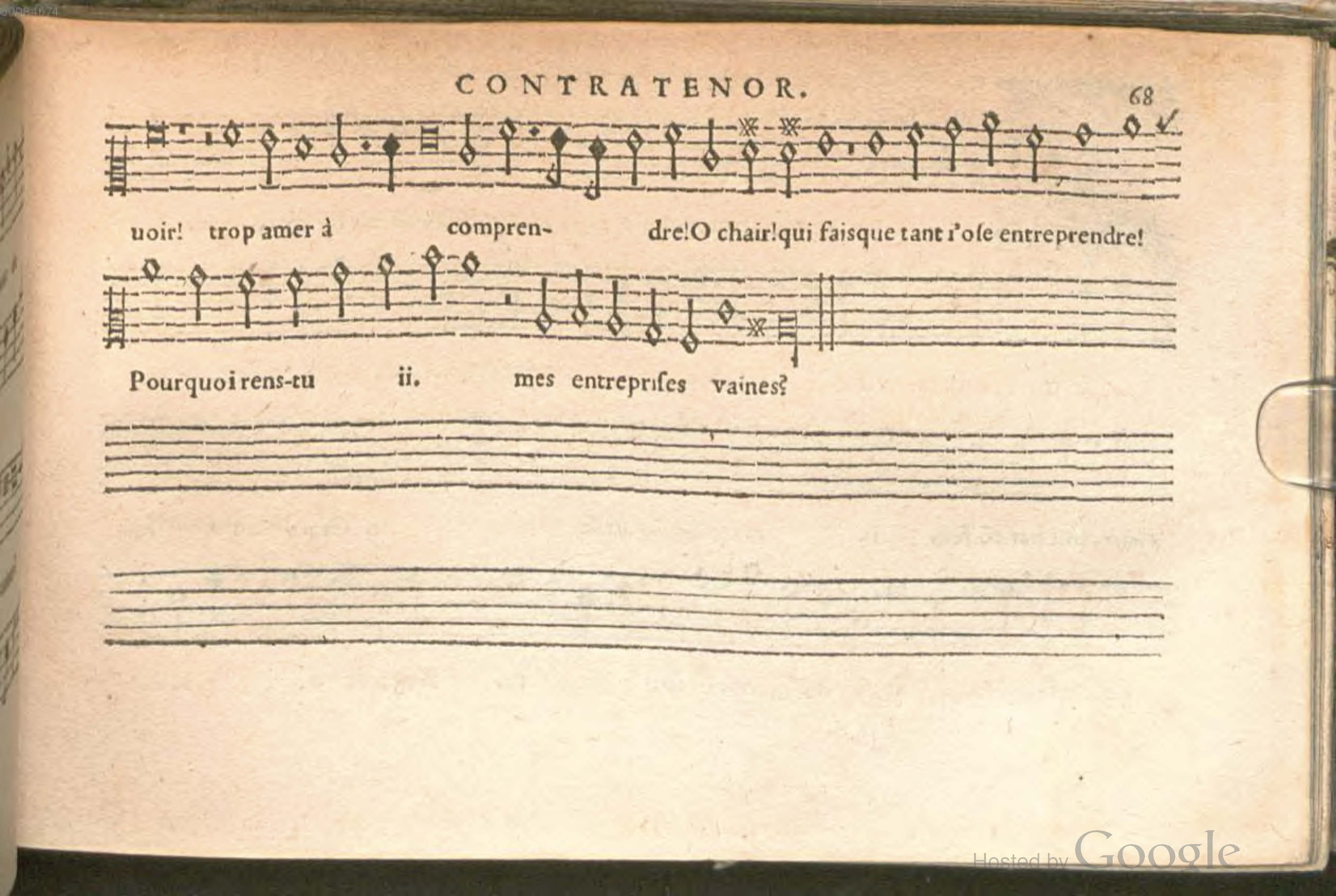 1576 - [Pierre de Saint-André] - Trésor de musique d’Orlande de Lassus Contratenor - BSB Munich