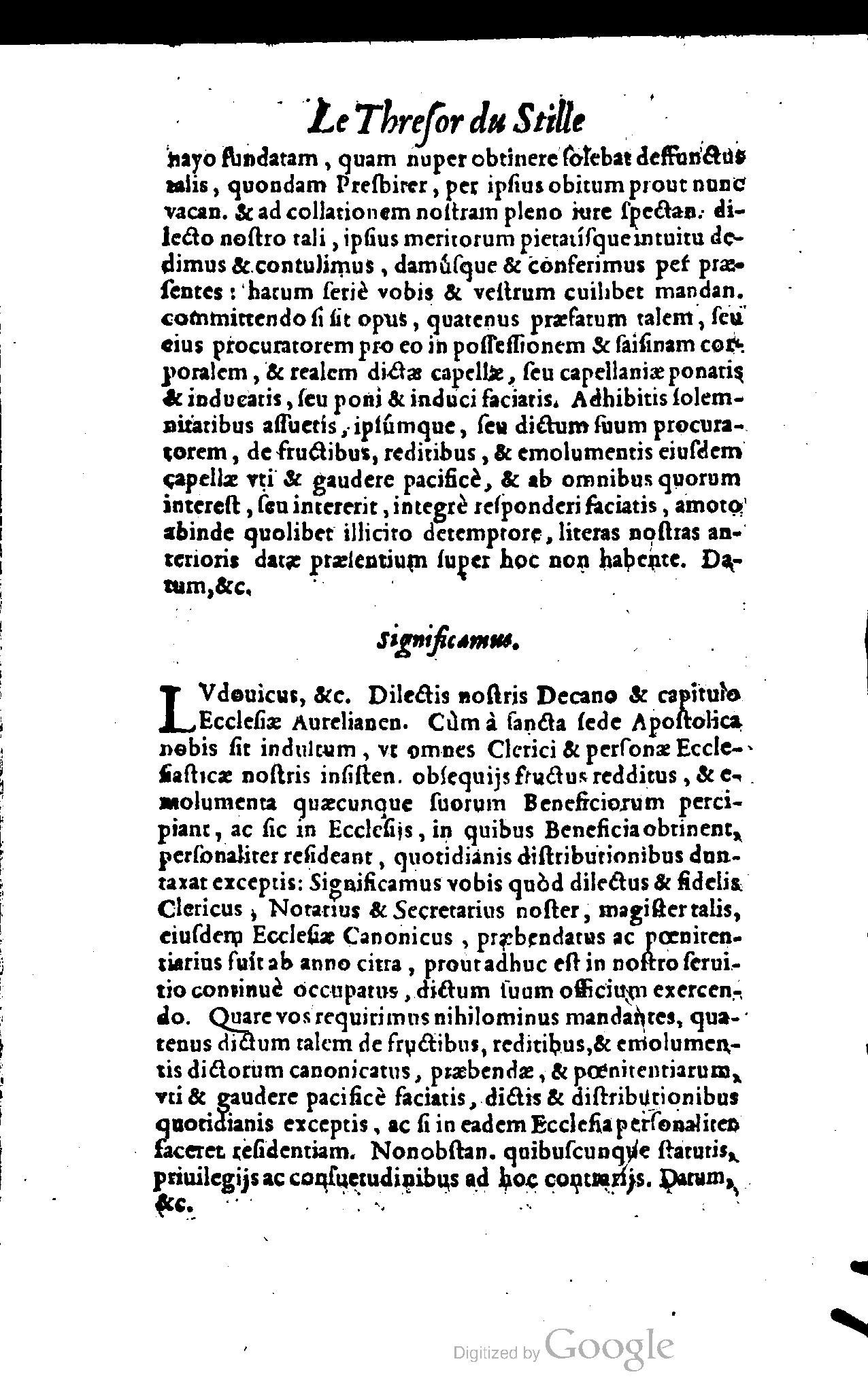 1614 - Jean Richer - Trésor du nouveau style et protocole de la chancellerie de France - BSB Munich