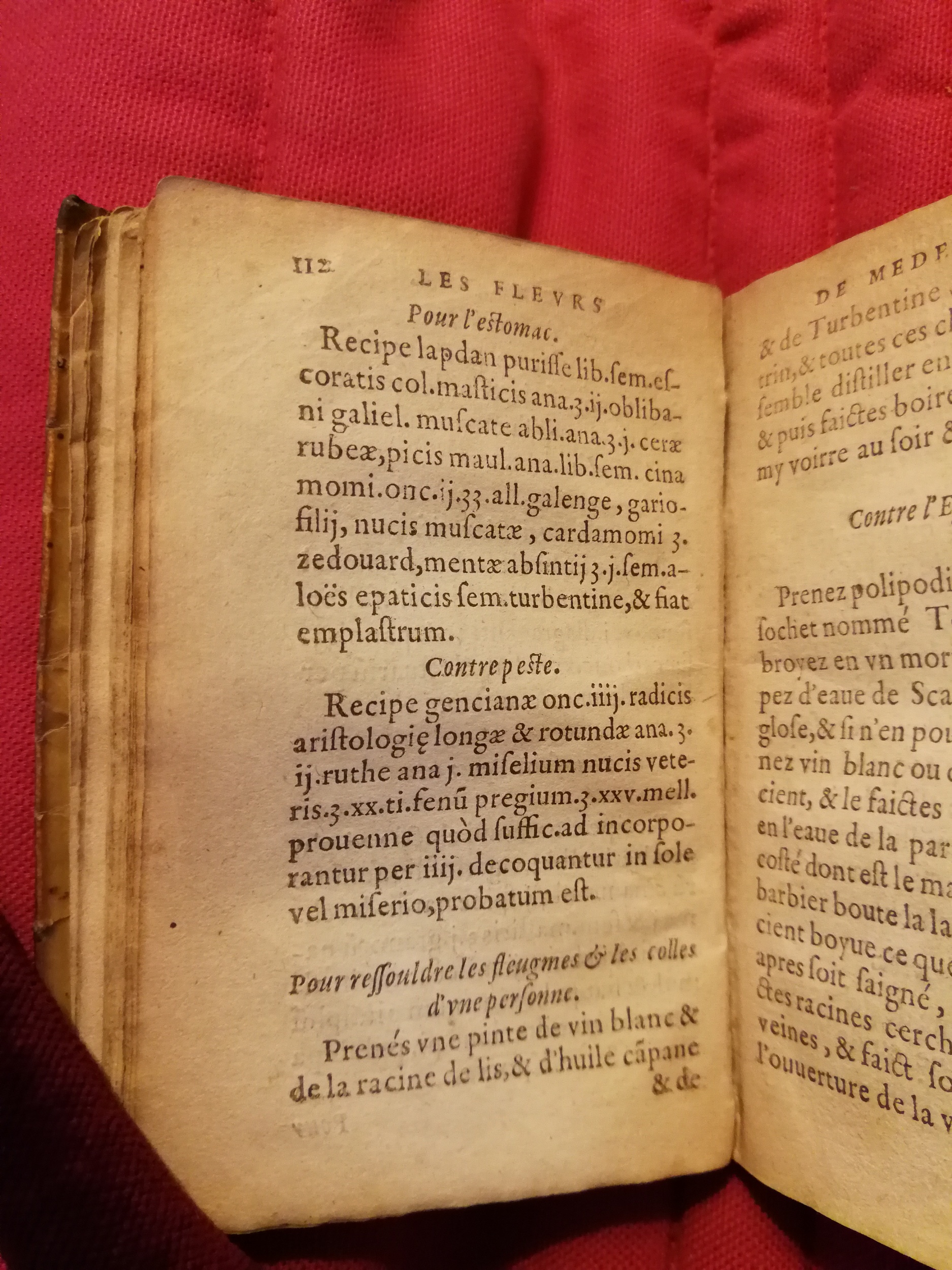 1586 - Benoît Rigaud - Trésor des fleurs et secrets de médecine - Sainte-Geneviève 1586 - Benoît Rigaud - Trésor des fleurs et secrets de médecine - Sainte-Geneviève