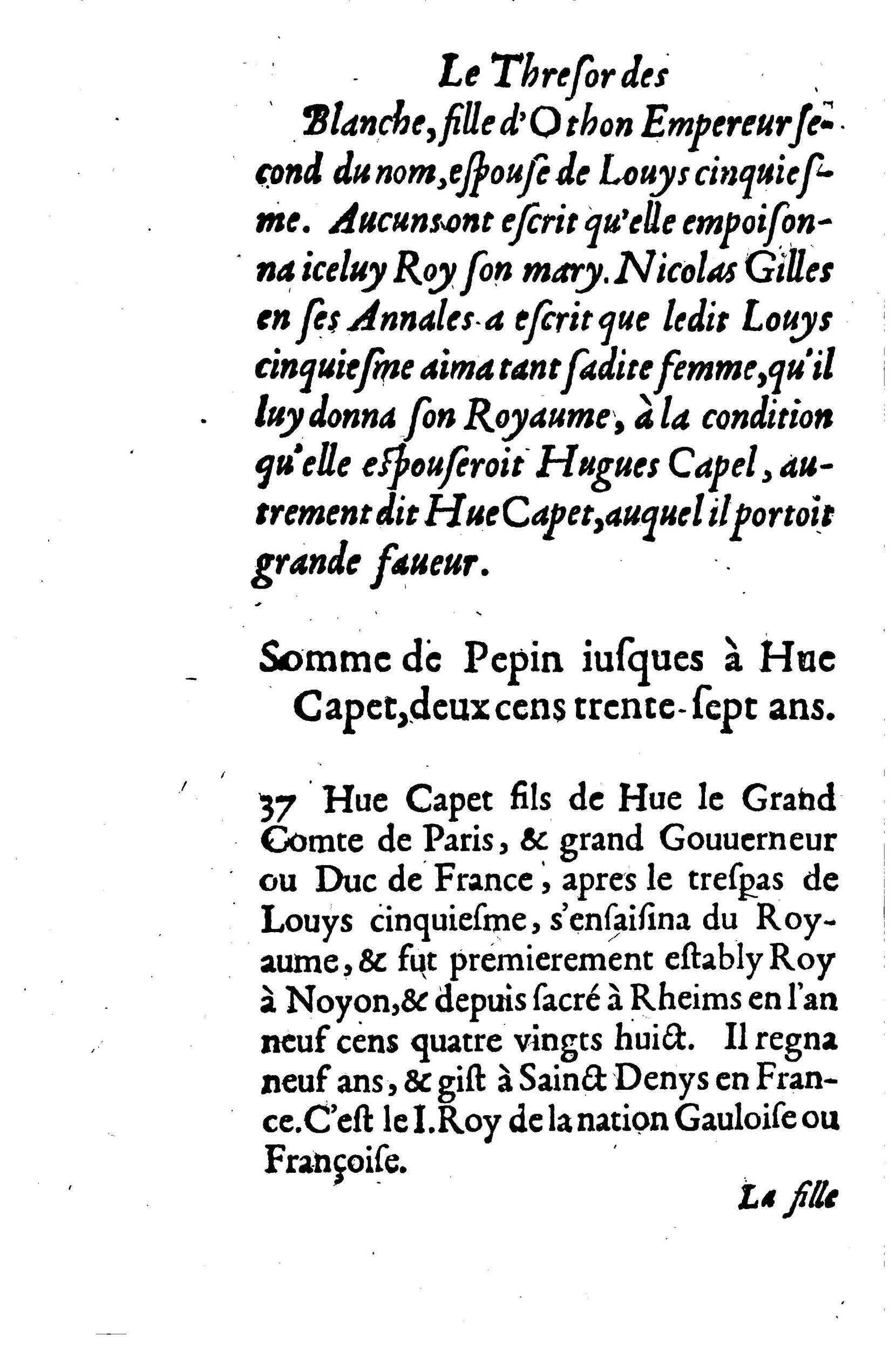 1633 - Jean Corrozet - Trésor des histoires de France - BM Lyon 1633 - Jean Corrozet - Trésor des histoires de France - BM Lyon
