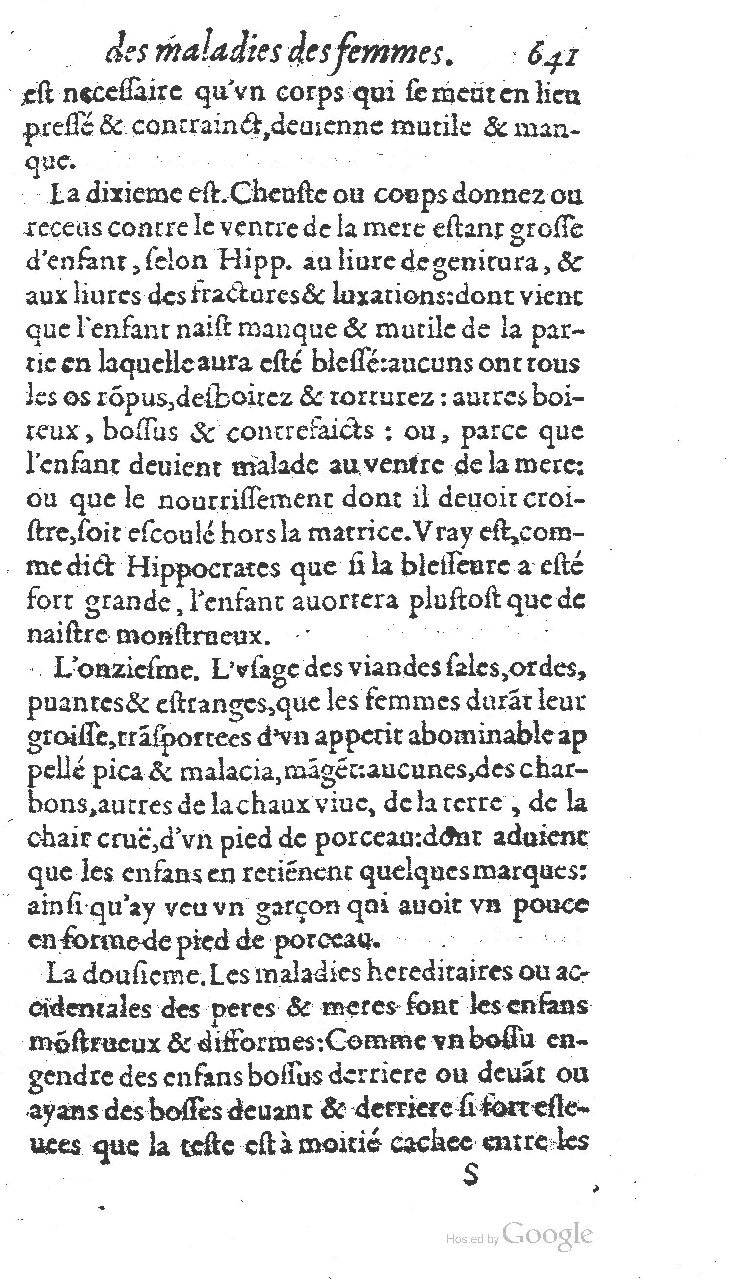1585 - Jacques du Puis - Trésor des remèdes secrets pour les maladies des femmes - BnF