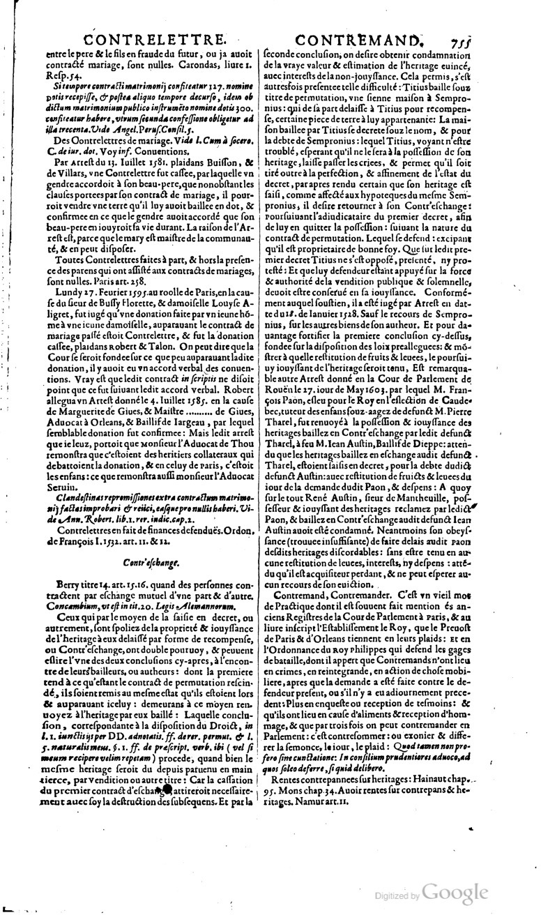 1629 - Veuve Nicolas Buon - Trésor du droit français (29620 T. 1) - BM Lyon