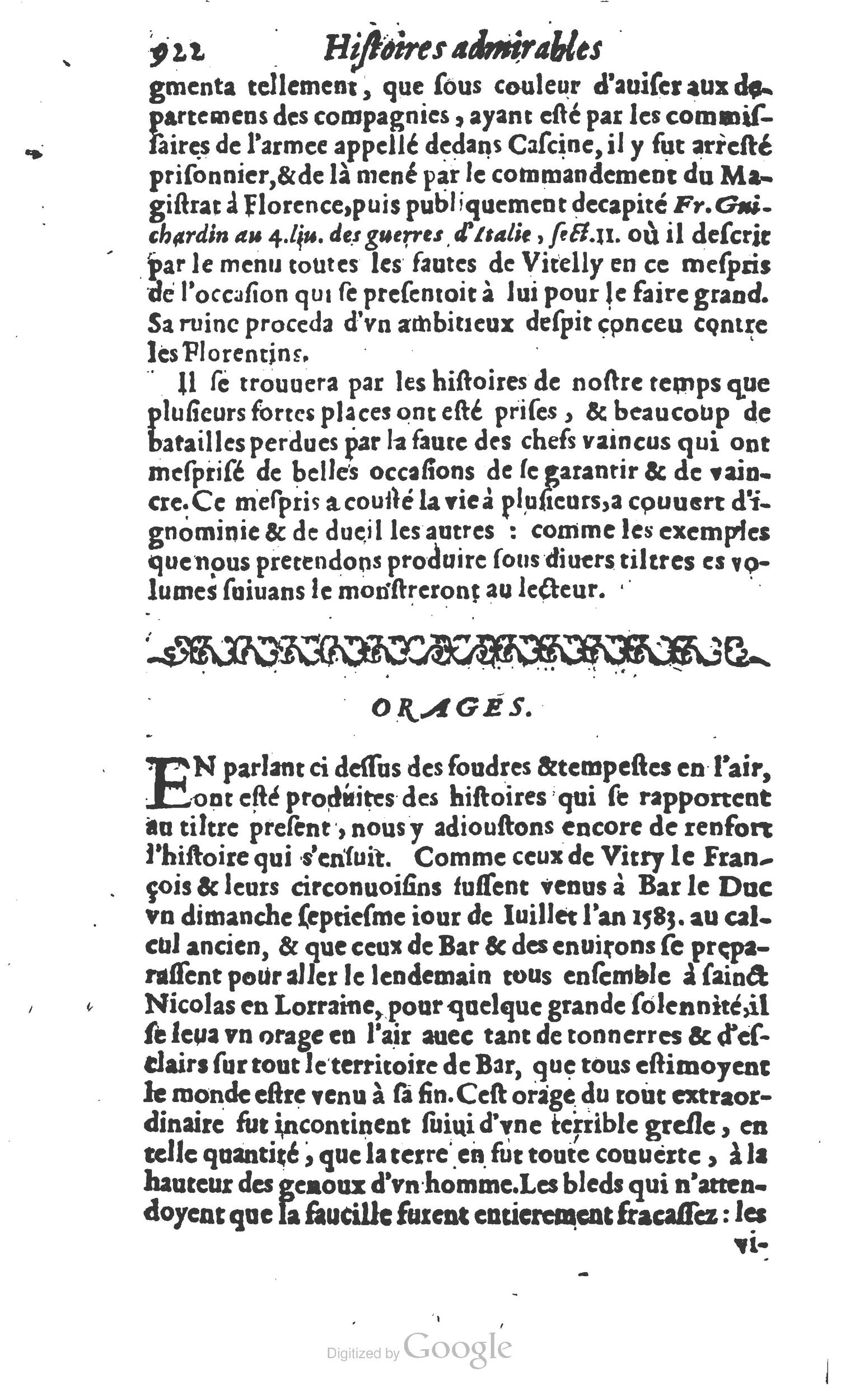 1610 - Paul Marceau - Trésor d’histoires admirables et mémorables - Princeton 1610 - Paul Marceau - Trésor d’histoires admirables et mémorables - Princeton