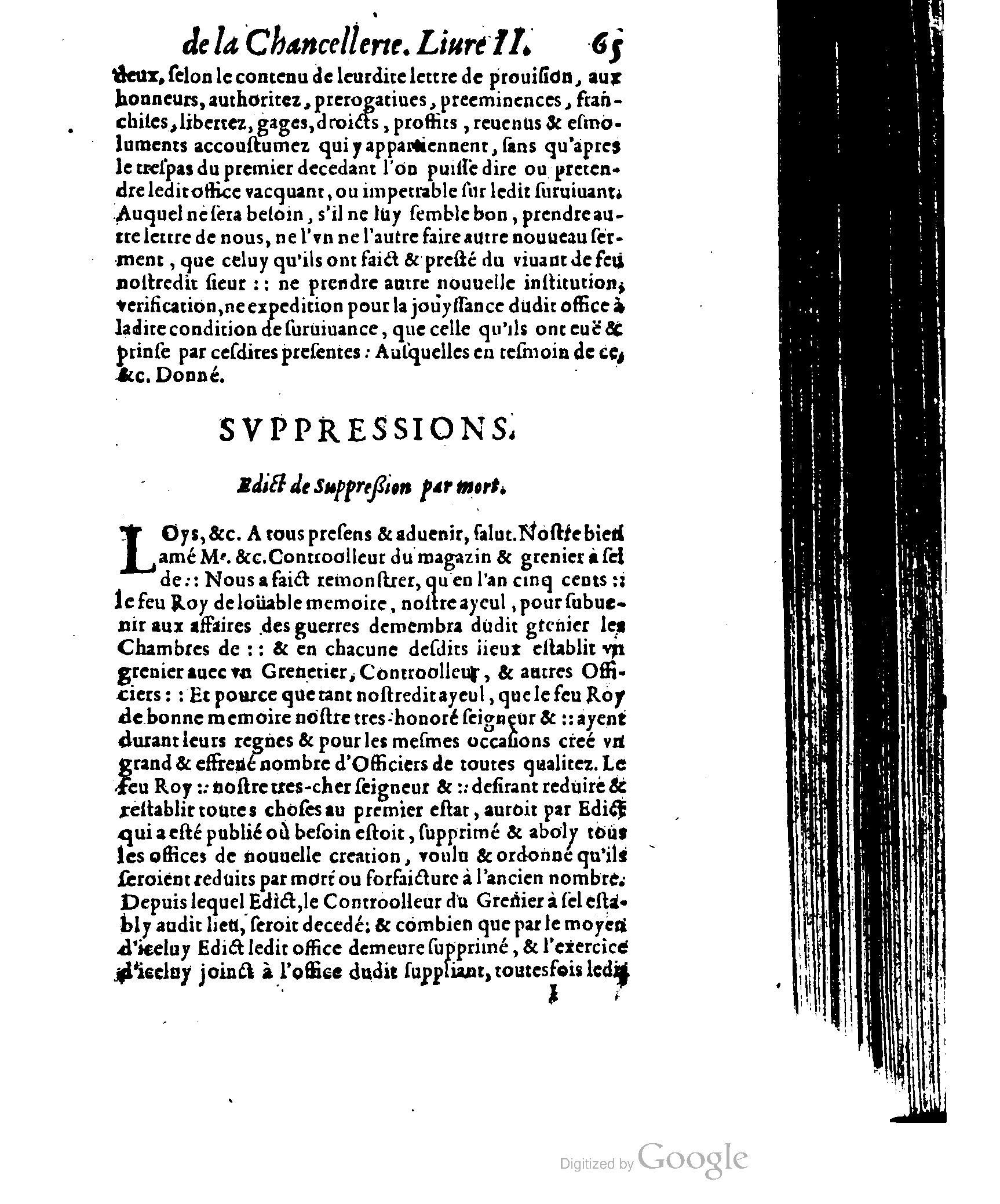 1614 - Jean Richer - Trésor du nouveau style et protocole de la chancellerie de France - BSB Munich
