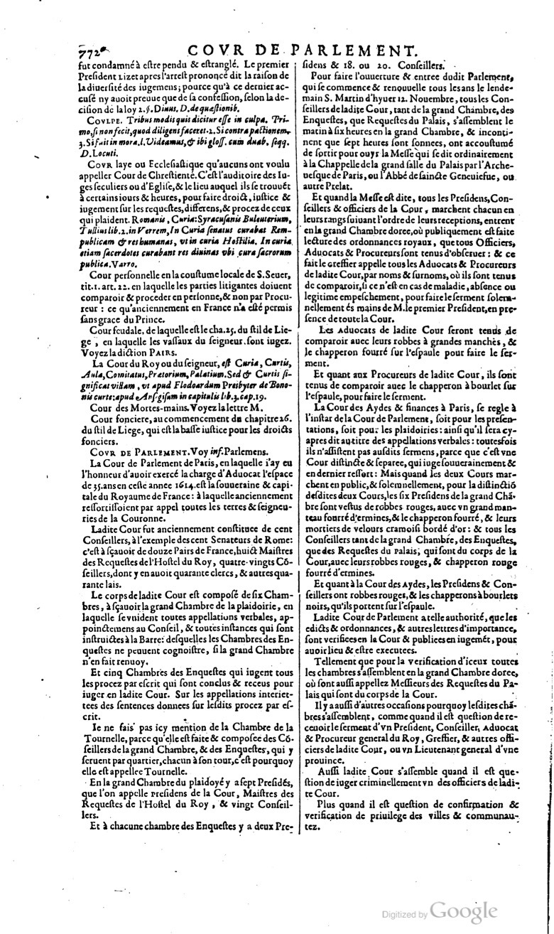 1629 - Veuve Nicolas Buon - Trésor du droit français (29620 T. 1) - BM Lyon