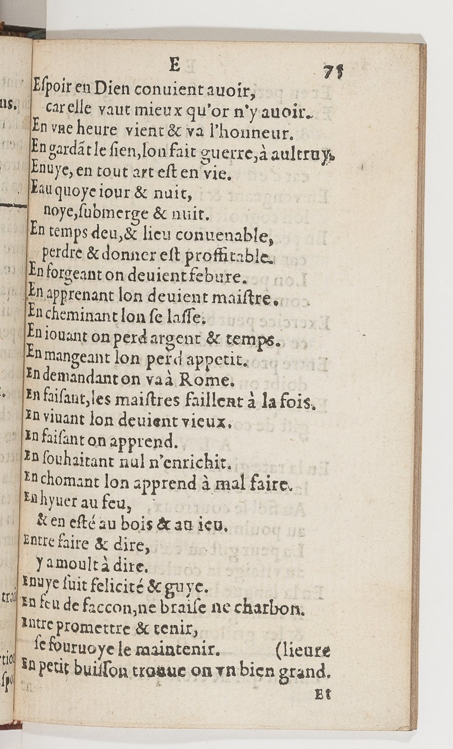 1577 - Jean d’Ogerolles - Trésor de sentences dorées - BnF Arsenal