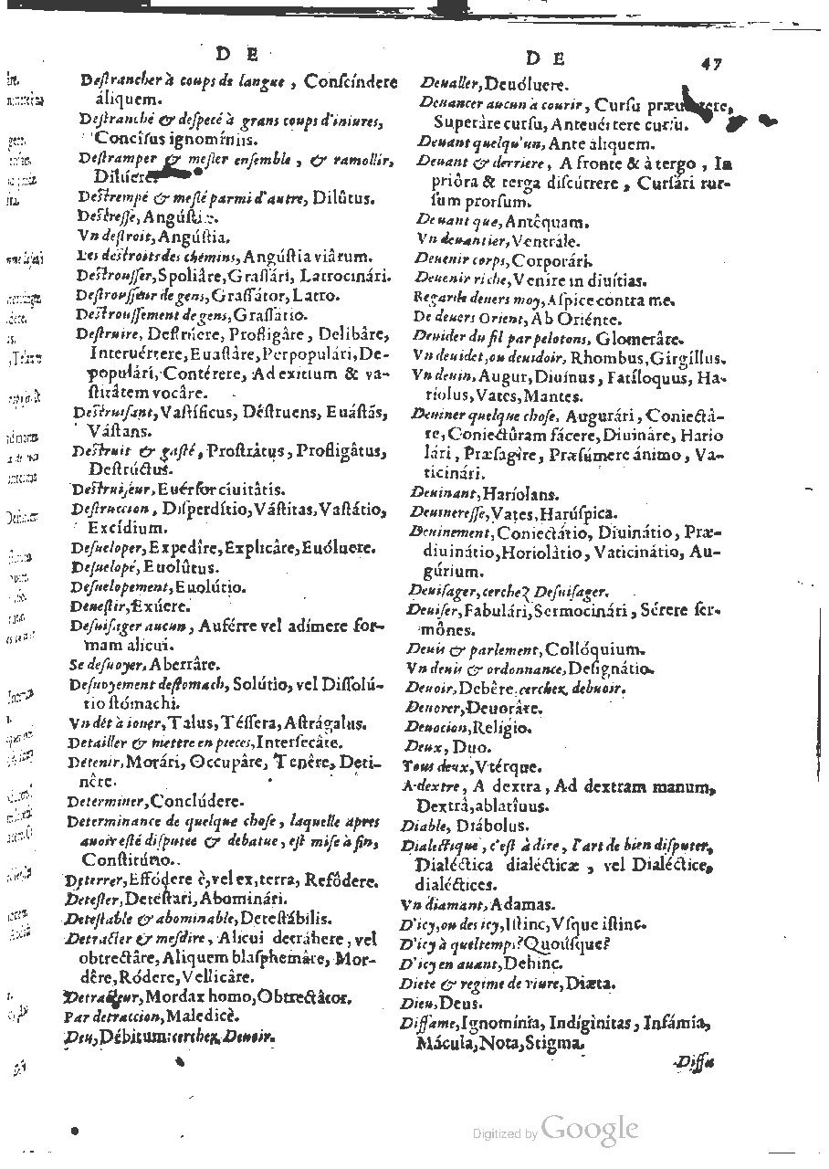1564 - Henri Hylaire et Louis Cloquemin - Trésor des mots et traits français - BSB Munich