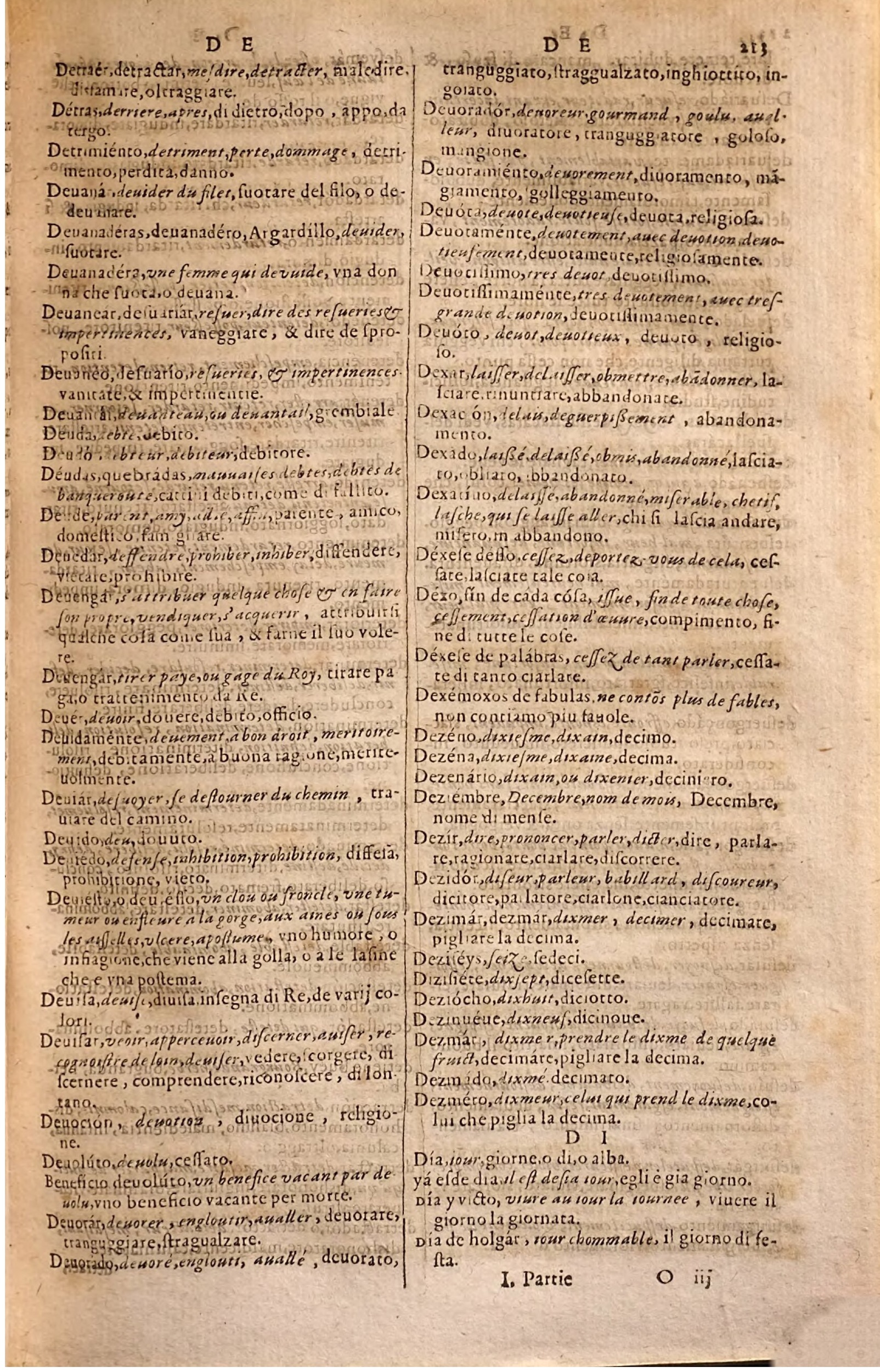 1627 - Jacques Crespin - Trésor des trois langues - Regensburg