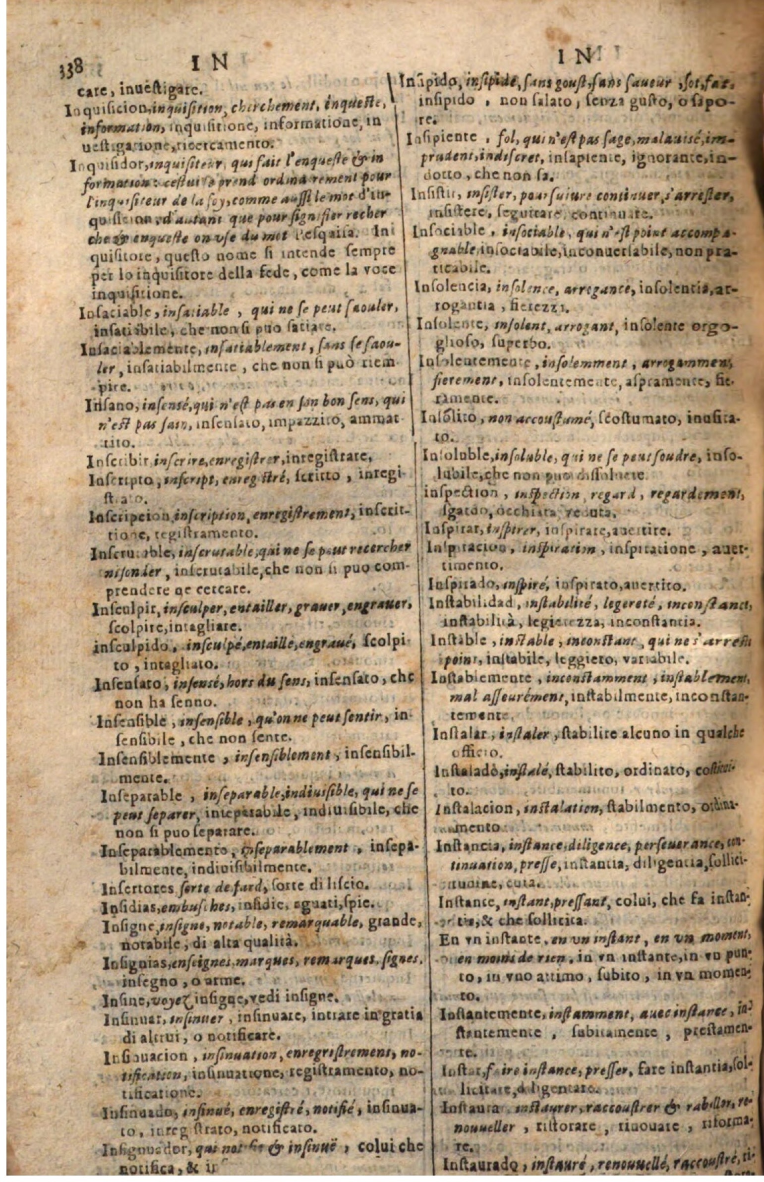 1644 - Jacques Crespin - Trésor des trois langues - Passau